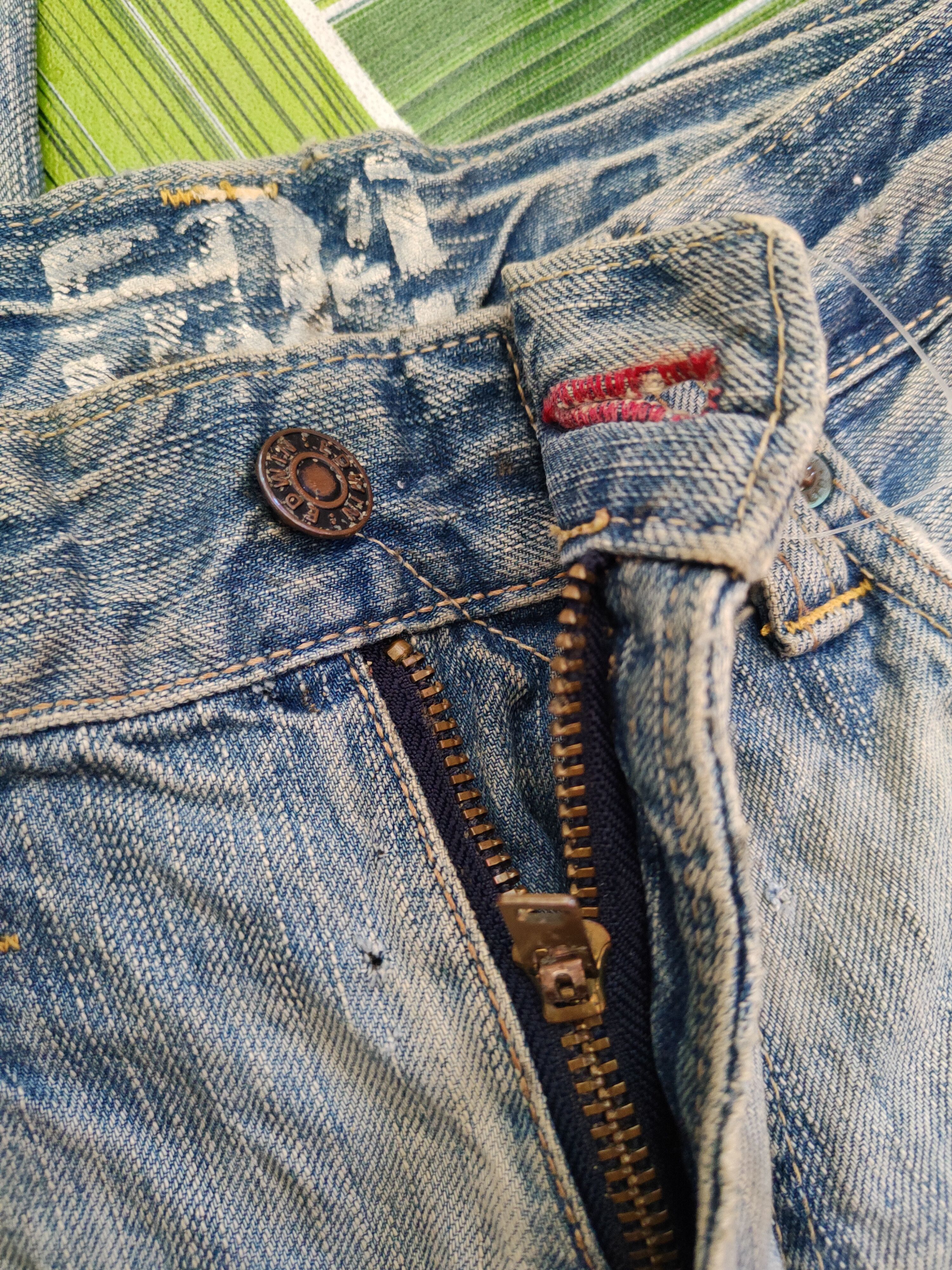 Edwin Edwin Blue Faded vintage Distressed Ripped Jeans #S2128 Size US 30 / EU 46 - 18 Thumbnail