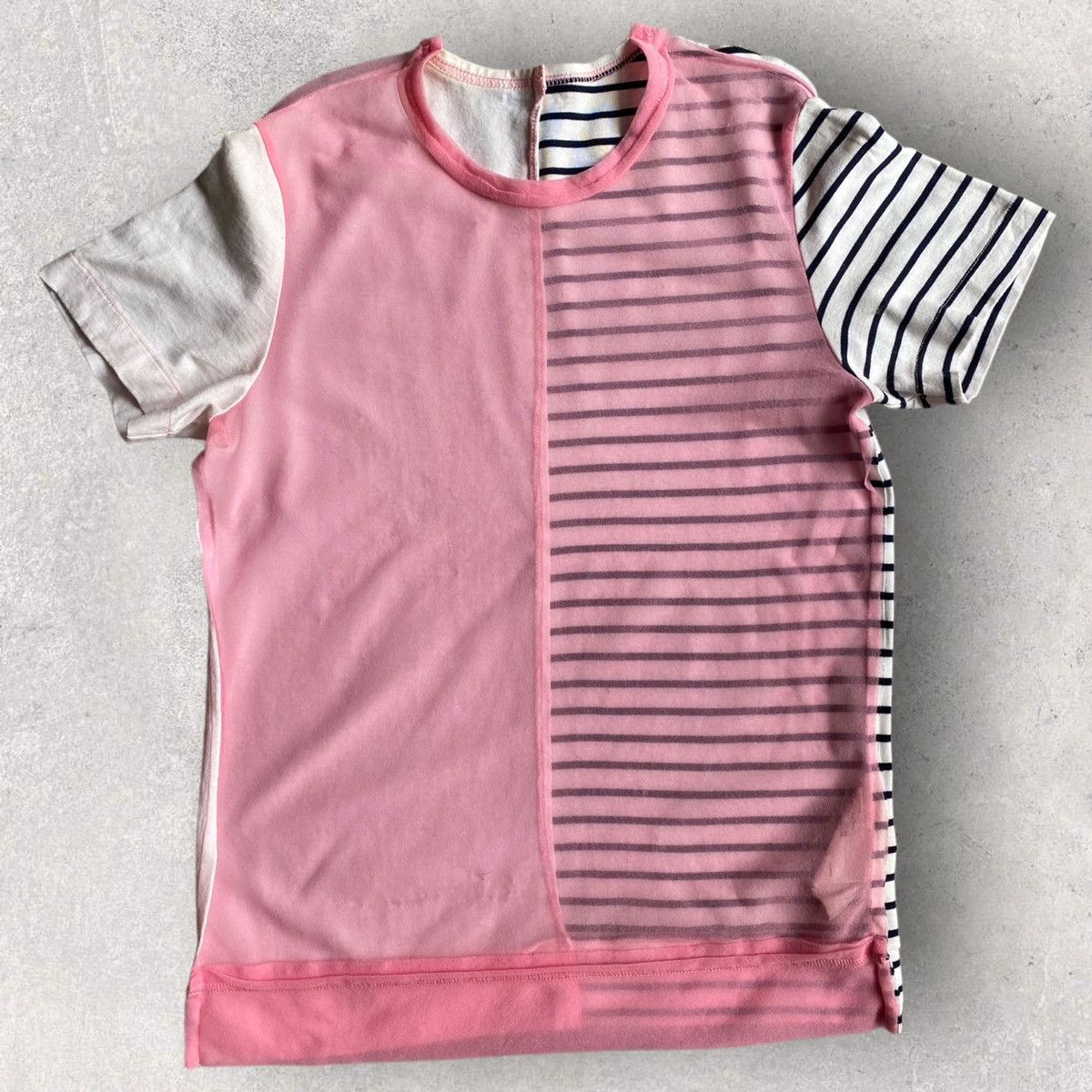 Comme des Garcons Vintage 2003 Pink Sheer Mesh Top Size S / US 4 / IT 40 - 1 Thumbnail