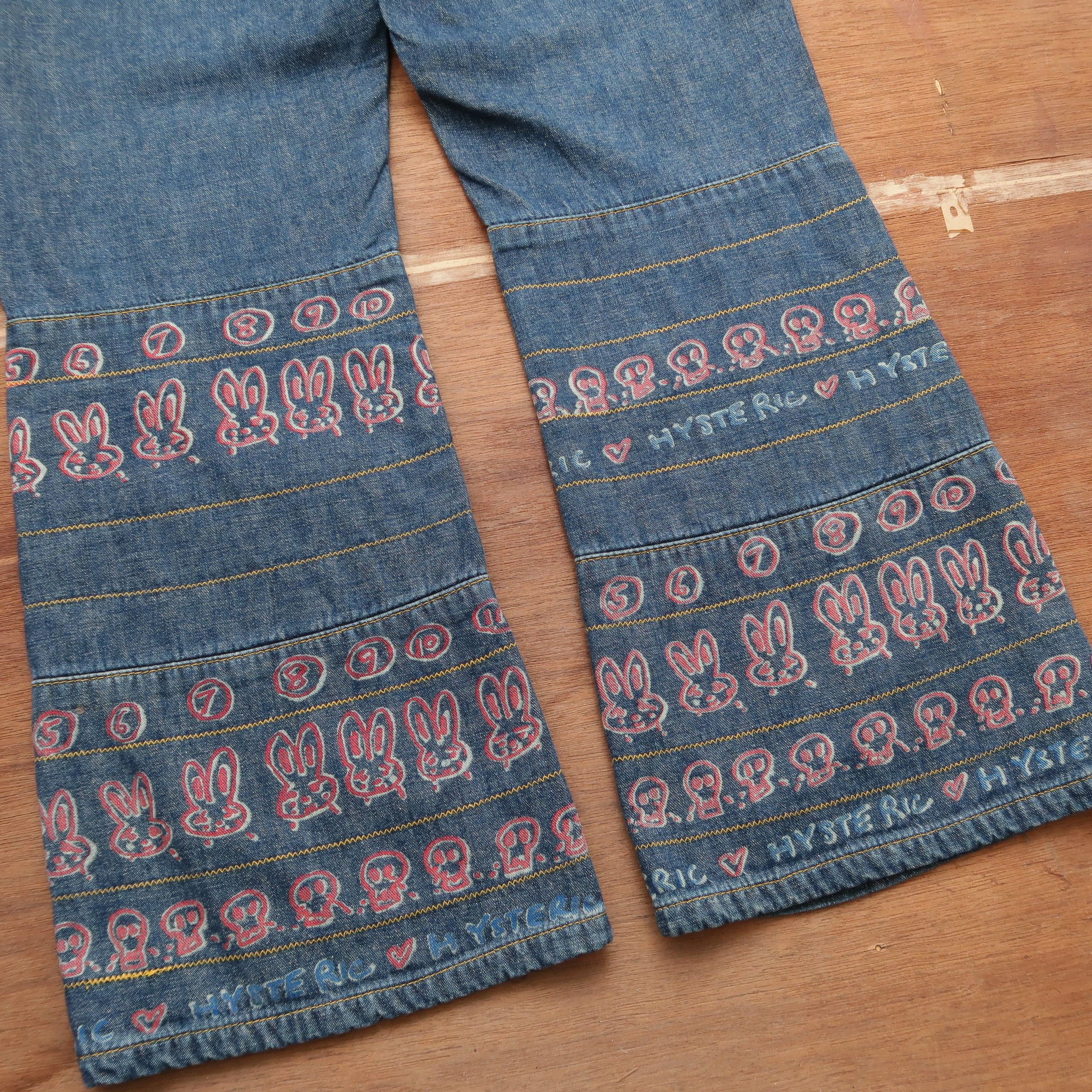 Hysteric Glamour 90s Hysteric Glamour Kinky Hagi Lower Skull Y2K Woman Denim Size US 30 / EU 46 - 15 Thumbnail
