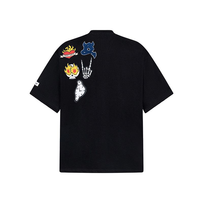 Japanese Brand American-style fun cartoon embroidered short-sleeved T-shirt Size US M / EU 48-50 / 2 - 2 Thumbnail