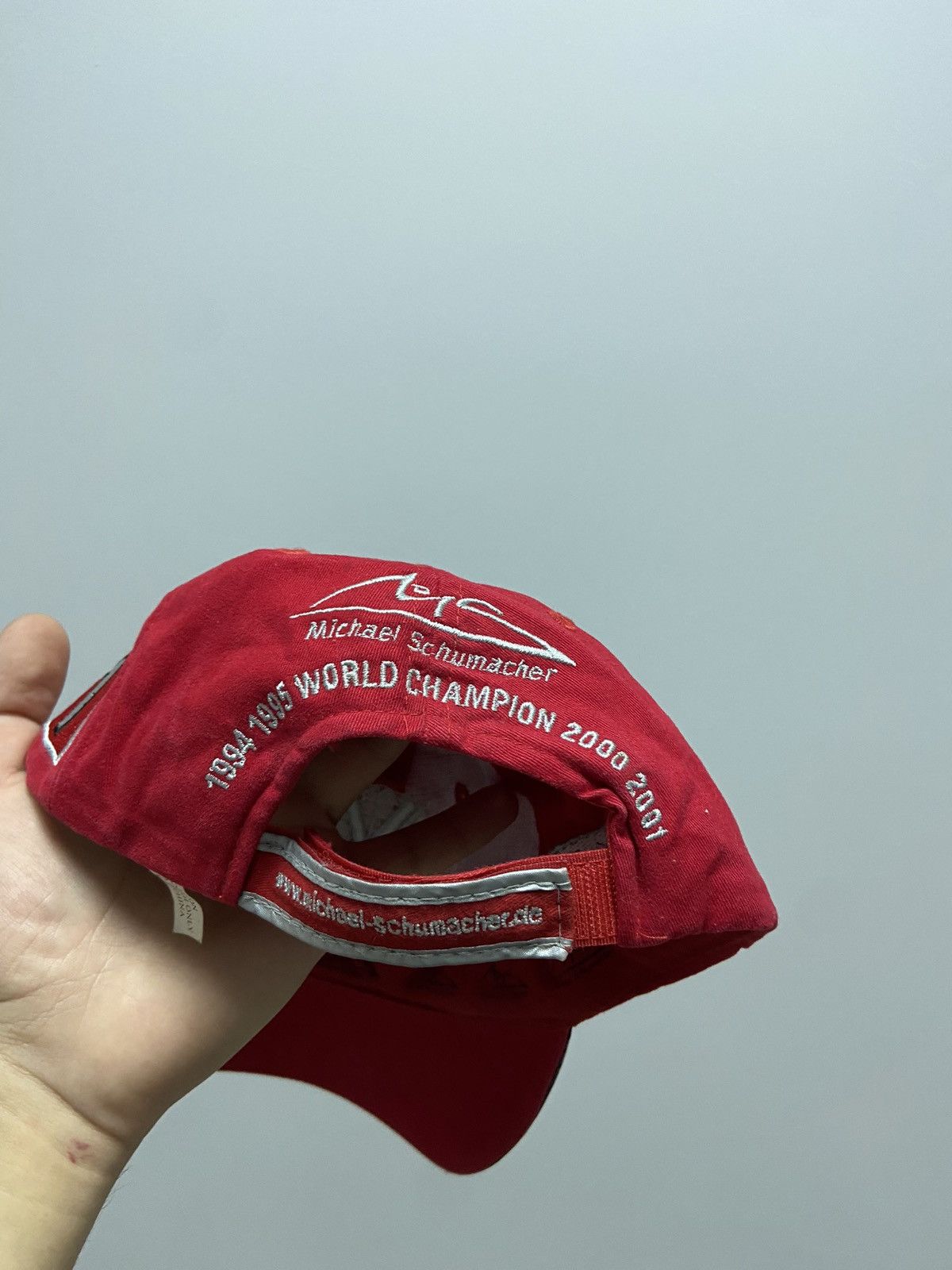 Ferrari × Vintage Ferrari Cap Vintage Michael Schumacher Racing Formula 1 Size ONE SIZE - 5 Thumbnail