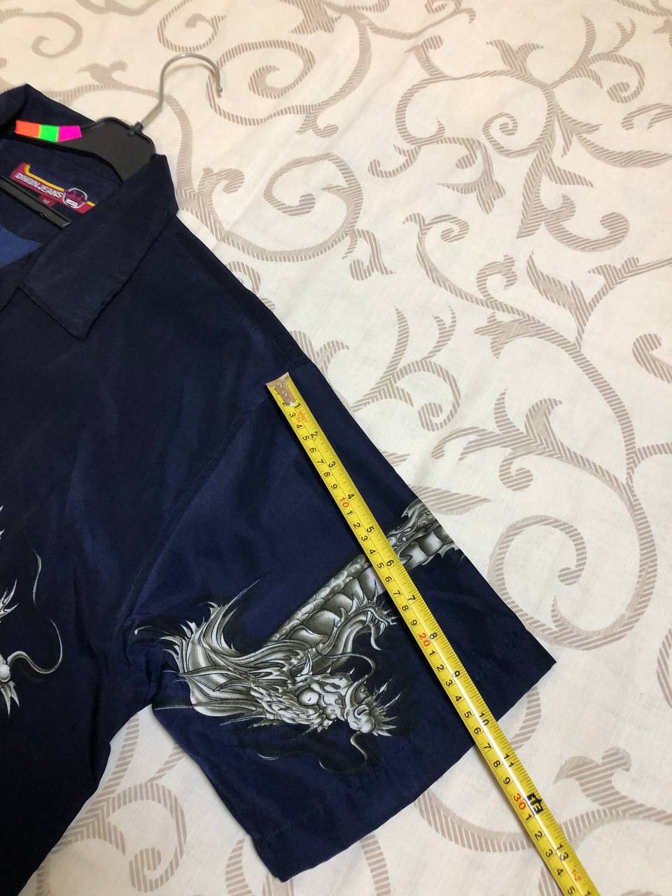 Vintage Vintage DNQ Jeans Dragon Circle Graphic Button Up Shirt Y2K Size US M / EU 48-50 / 2 - 10 Thumbnail