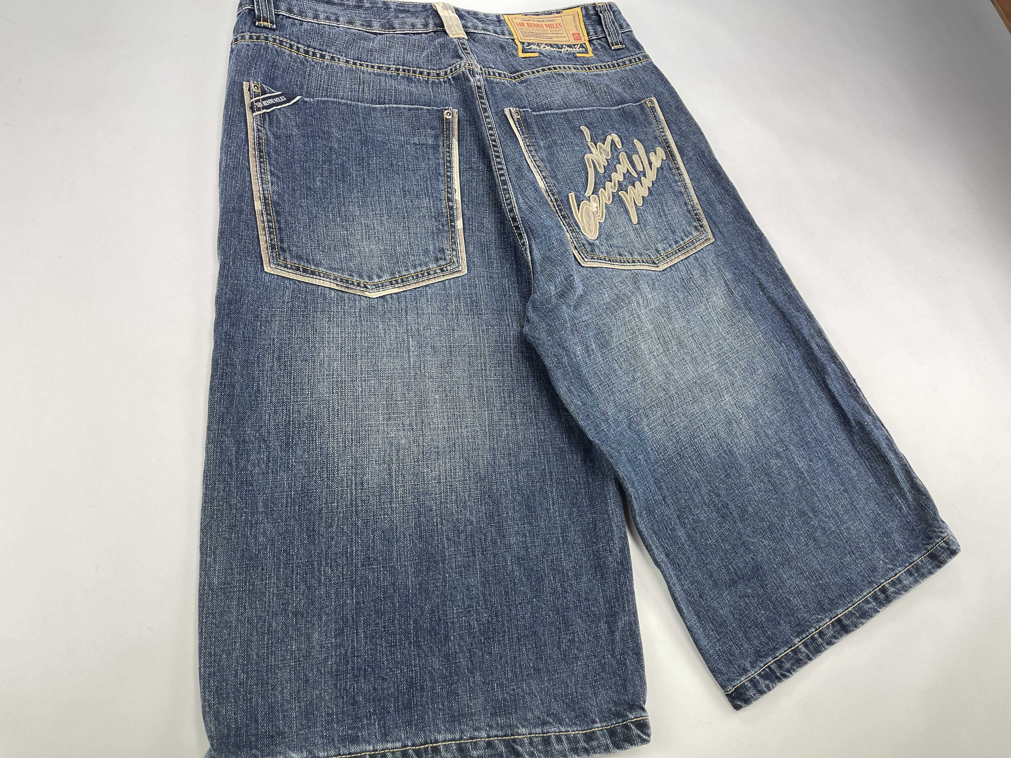 Other Sir Benni Miles jeans shorts, vintage baggy jeans 90s 36 Size US 36 / EU 52 - 2 Thumbnail