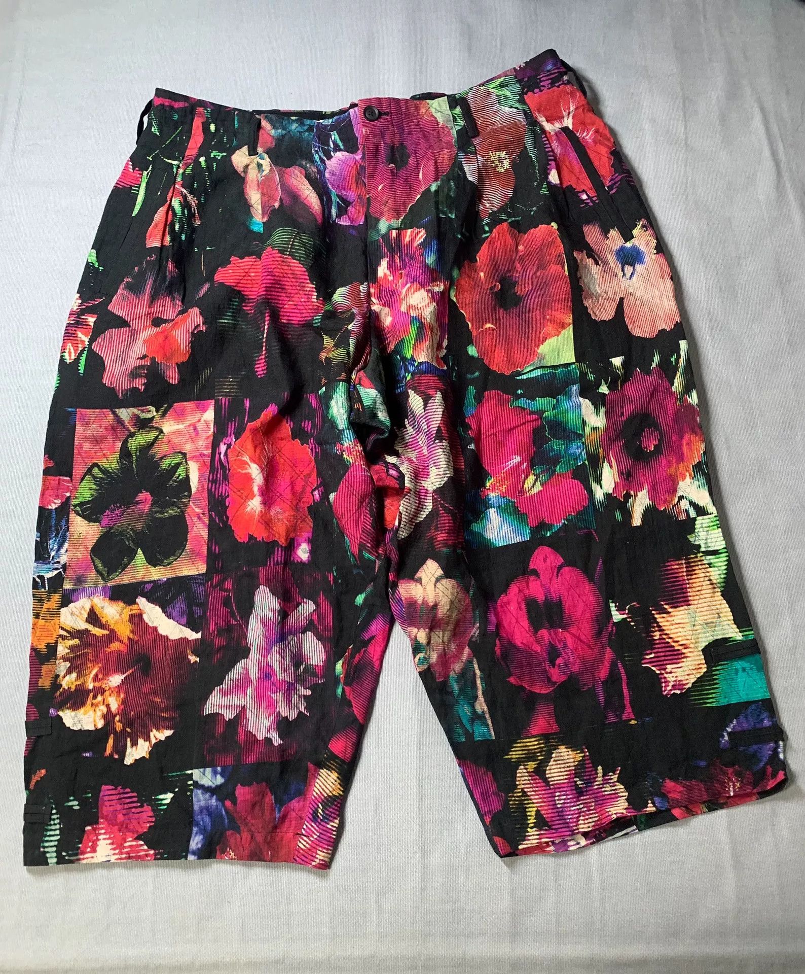 Yohji Yamamoto Yohji Yamamoto 22SS Floral Print Casual Pants Size US 26 / EU 42 - 1 Thumbnail
