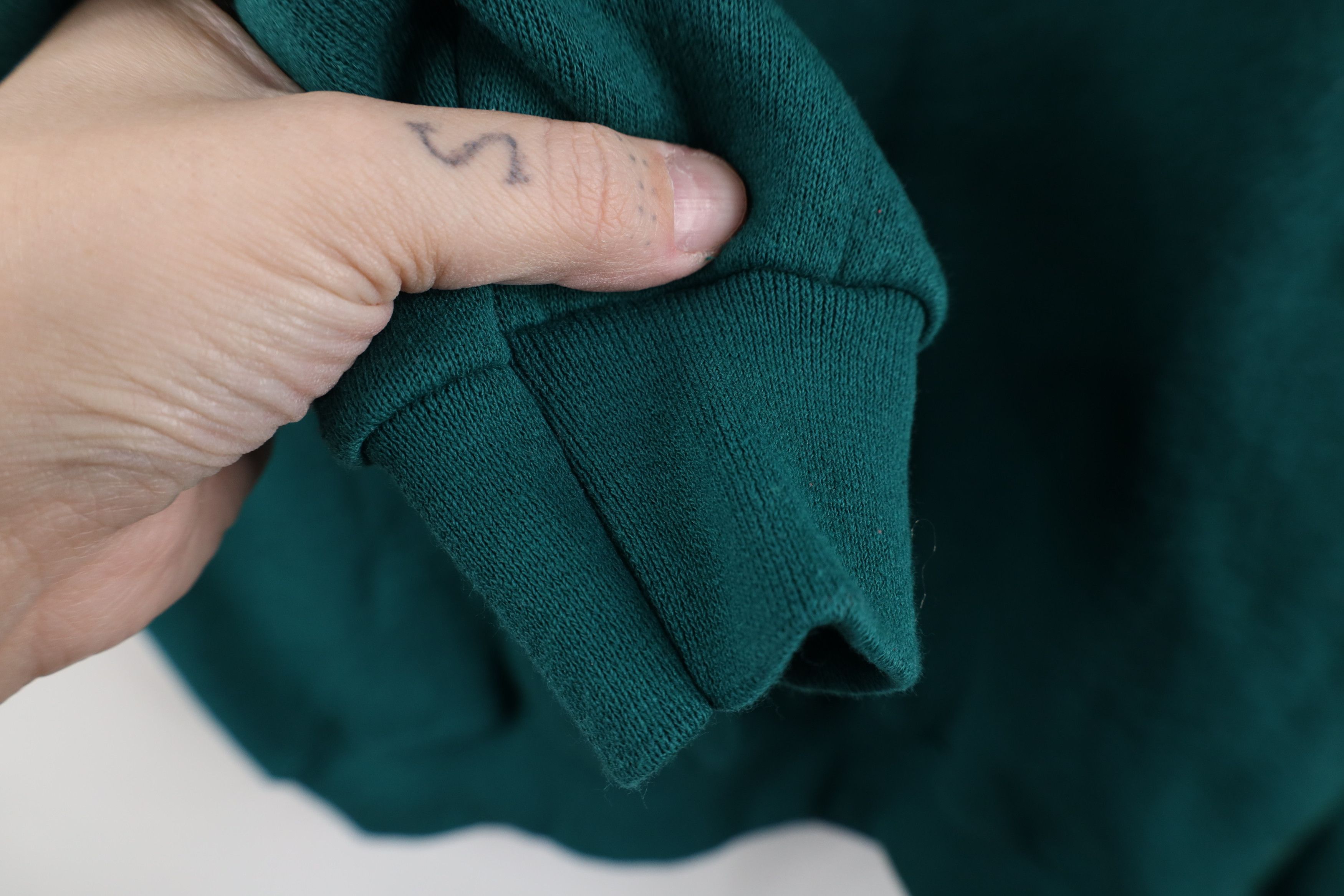 Vintage Vintage 90s Streetwear Blank Heavyweight Sweatshirt Green Size US M / EU 48-50 / 2 - 6 Thumbnail