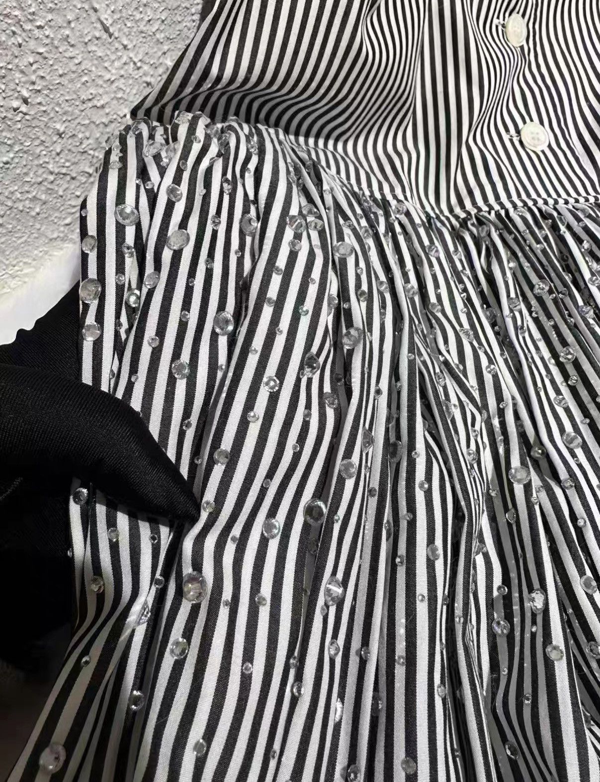 Miu Miu Miu Miu blue striped rhinestone dress J38 Size XS / US 0-2 / IT 36-38 - 4 Thumbnail
