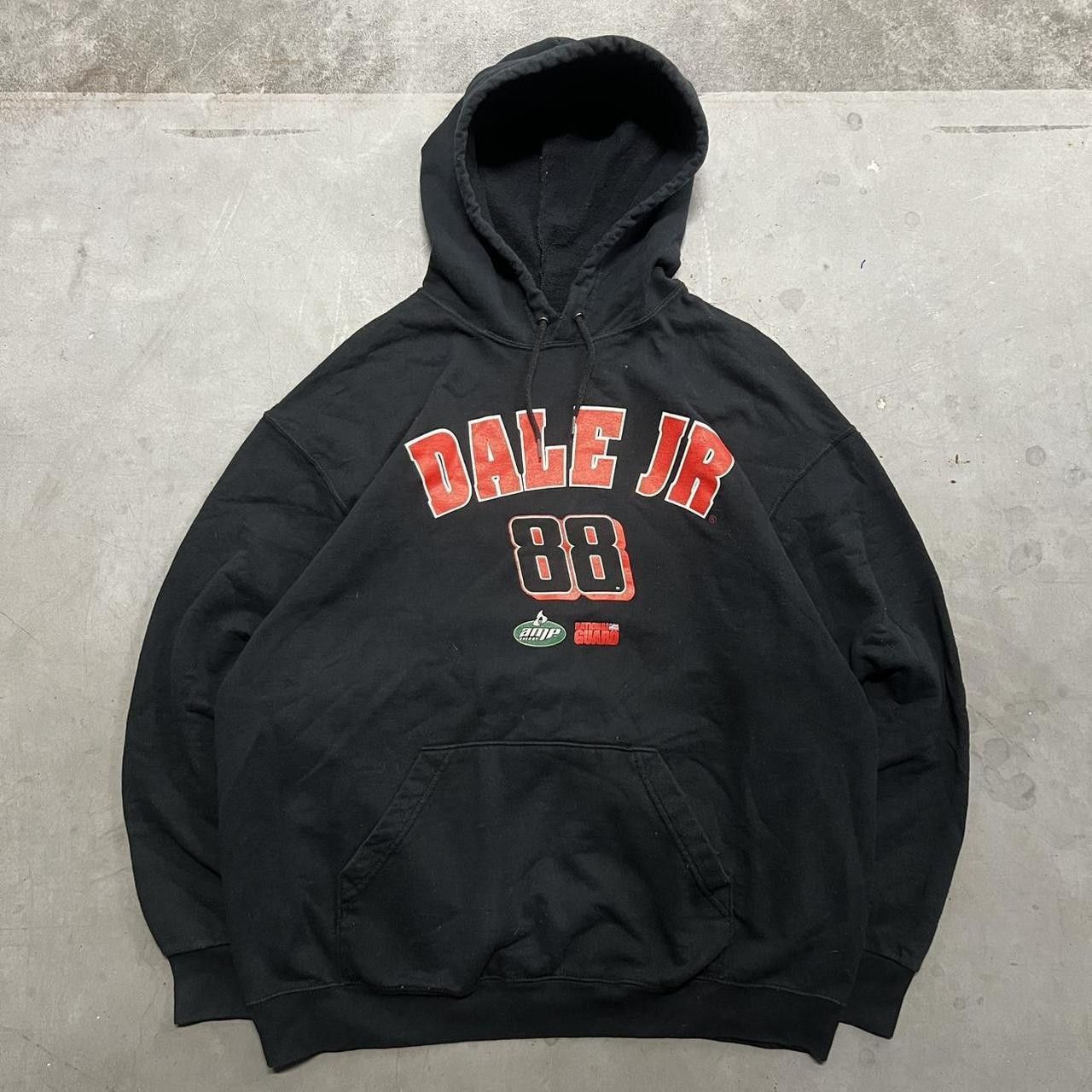 NASCAR Vintage Y2K/2000s Dale Earnhardt Jr Nascar Winners Circle Graphic Hoodie! Size US XL / EU 56 / 4 - 1 Thumbnail