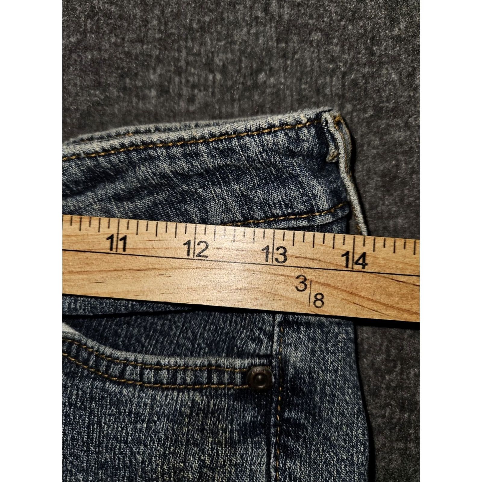Vintage VINTAGE LEI Jeans Straight Juniors 7 Low Rise Blue Denim Logo 90s Y2K City Hipster Womens Size 28" / US 6 / IT 42 - 4 Thumbnail