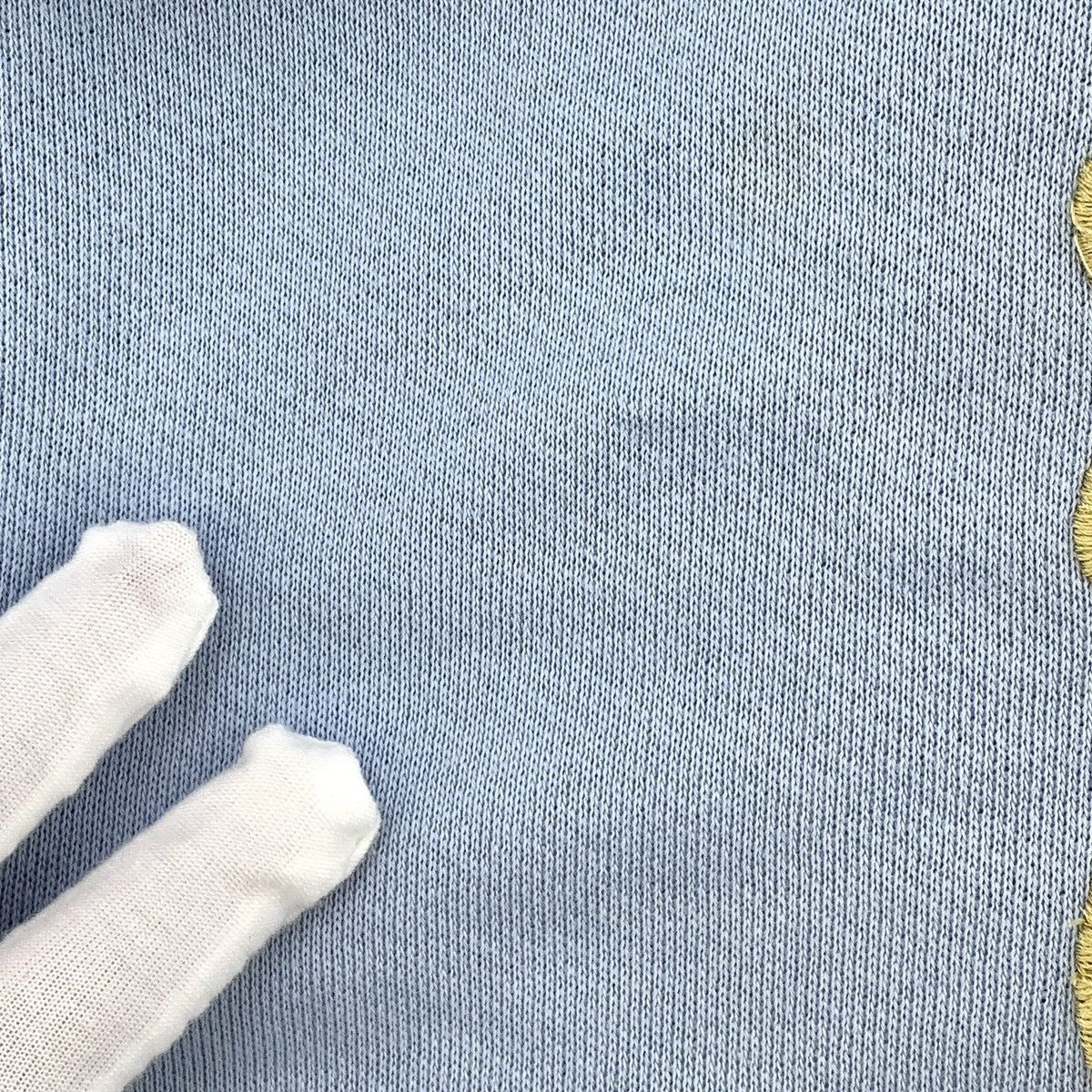 Loewe Loewe Light Blue Logo Embroidered Cotton Sweatshirt Size L / US 10 / IT 46 - 6 Thumbnail