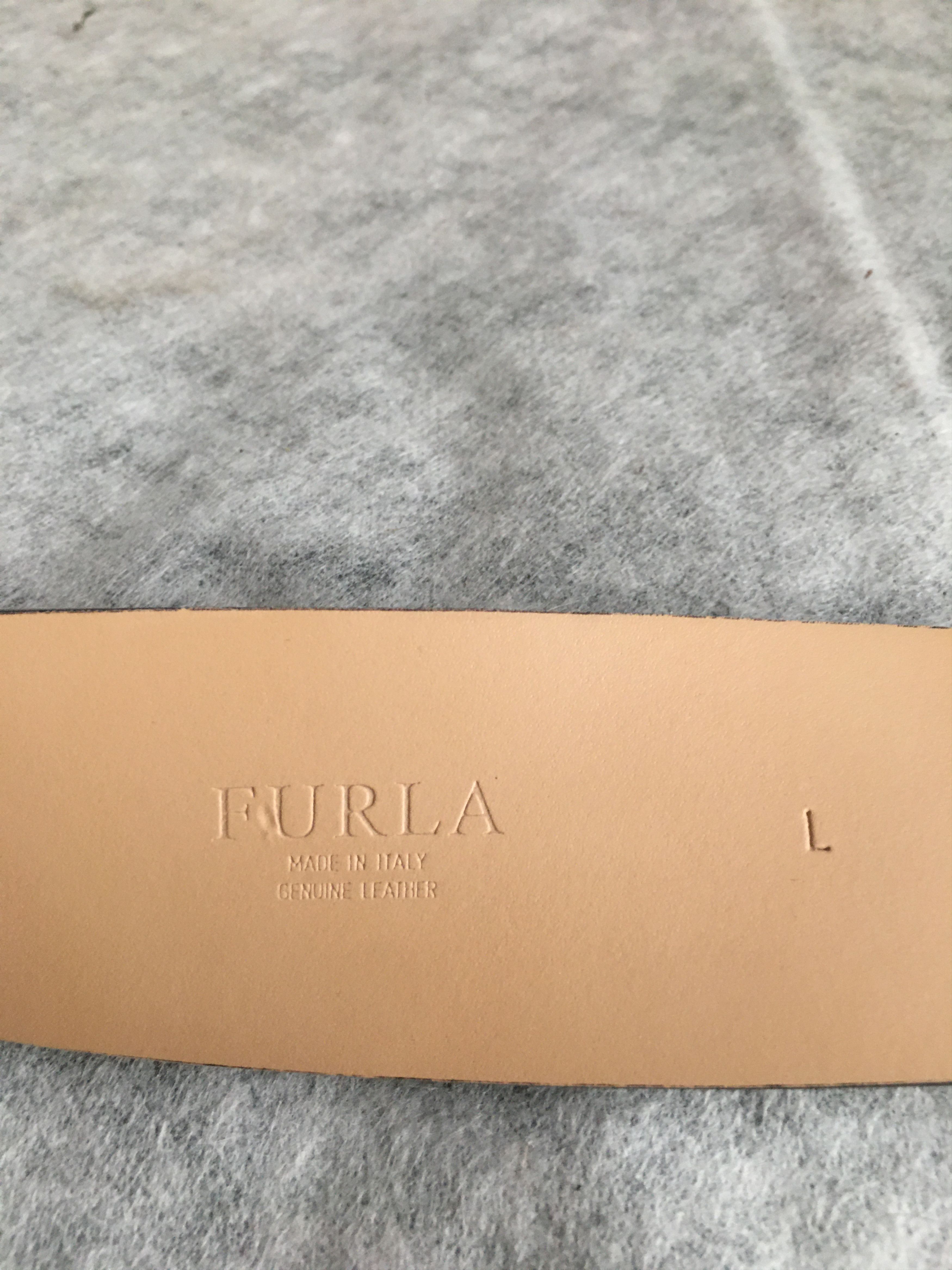Furla FURLA Black Leather Wide Belt Size L Size ONE SIZE - 8 Thumbnail