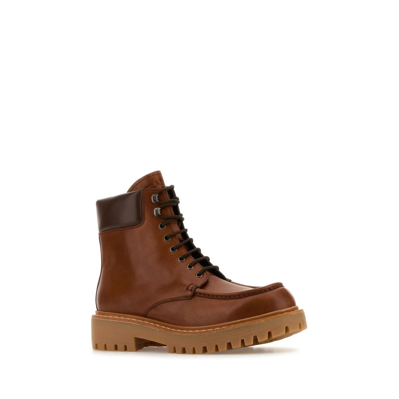Prada PRADA Caramel Leather Ankle Boots New And Authentic (Men's s Size US 7.5 / EU 40-41 - 2 Thumbnail