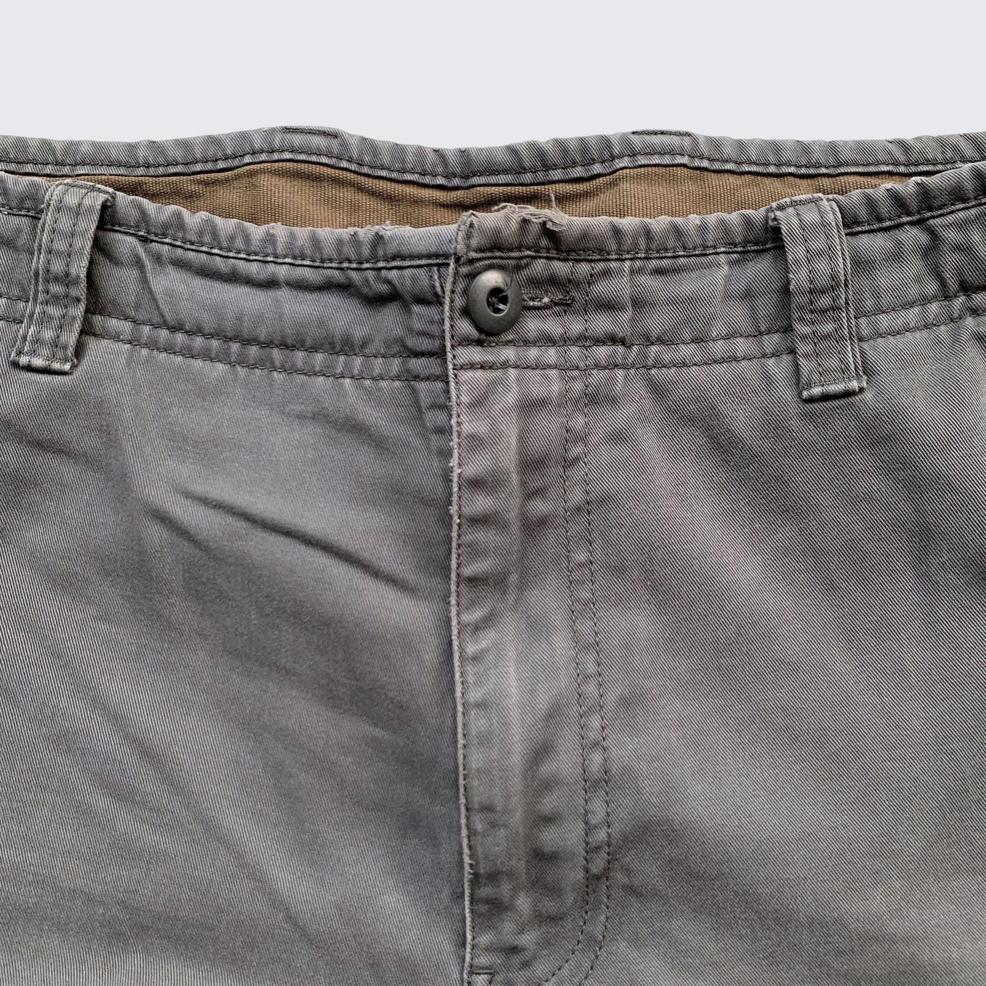 Gap Vintage Grey 1990s GAP Workwear Cargo Heavy Cotton Pants Size US 34 / EU 50 - 2 Thumbnail