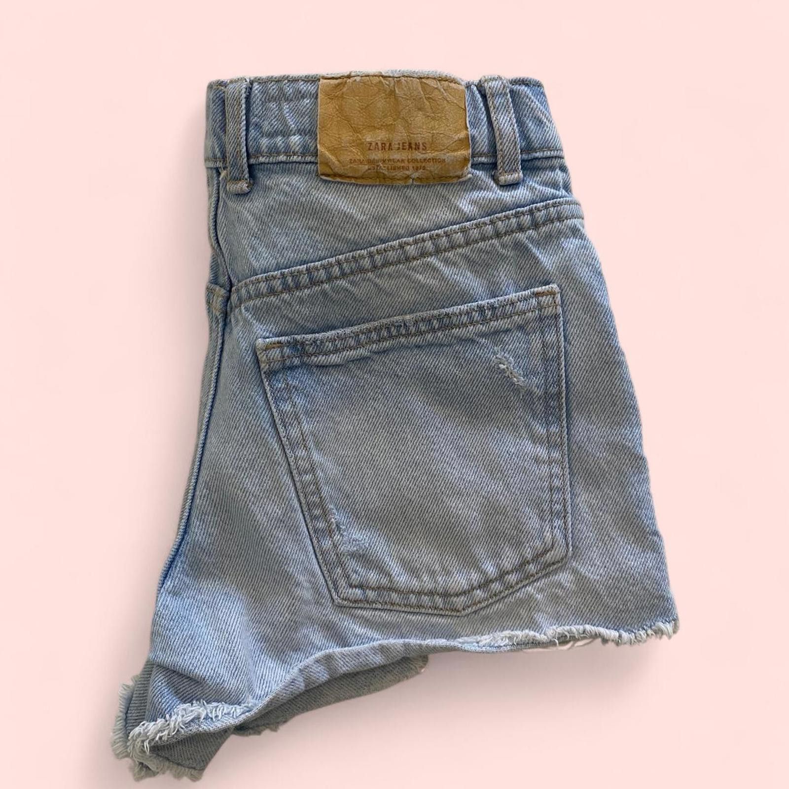 Zara Zara blue denim summer shorts Size 34" / US 12 / IT 48 - 1 Thumbnail