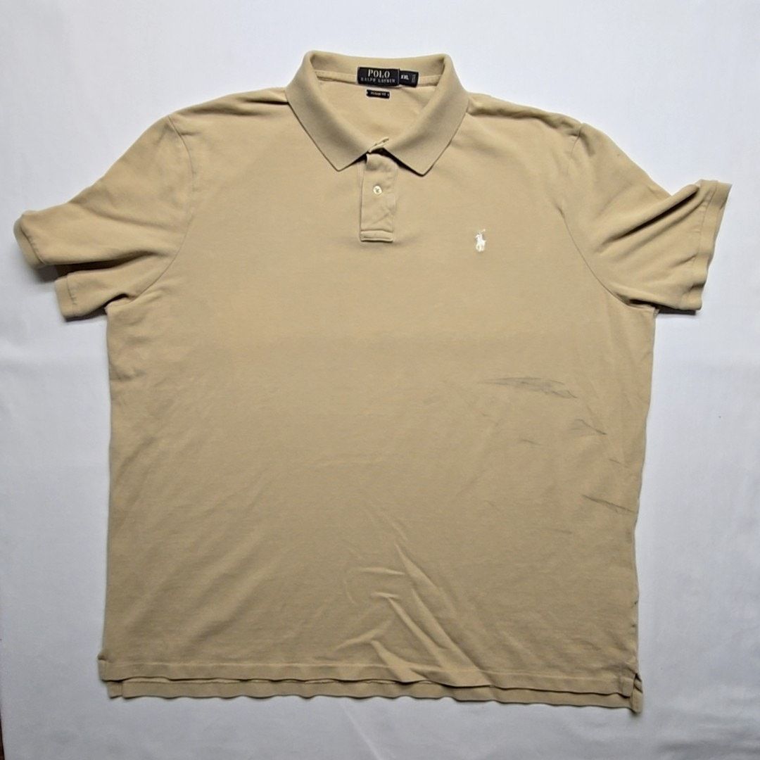 Polo Ralph Lauren Polo Ralph Lauren Polo Shirt XXL Classic Fit Beige Brown Top Size US XXL / EU 58 / 5 - 1 Thumbnail