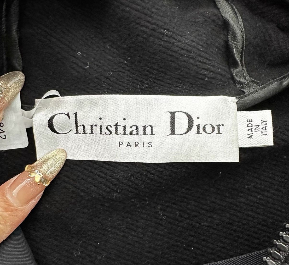 Dior Dior Black Chest Printed Logo Half-Zip Sweatshirt K12 Size US S / EU 44-46 / 1 - 4 Thumbnail