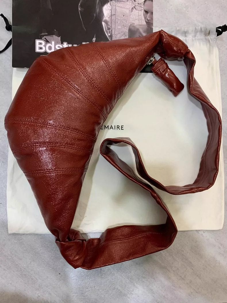 Lemaire Lemaire Brick Red Coated Horn Bag Size ONE SIZE - 3 Thumbnail