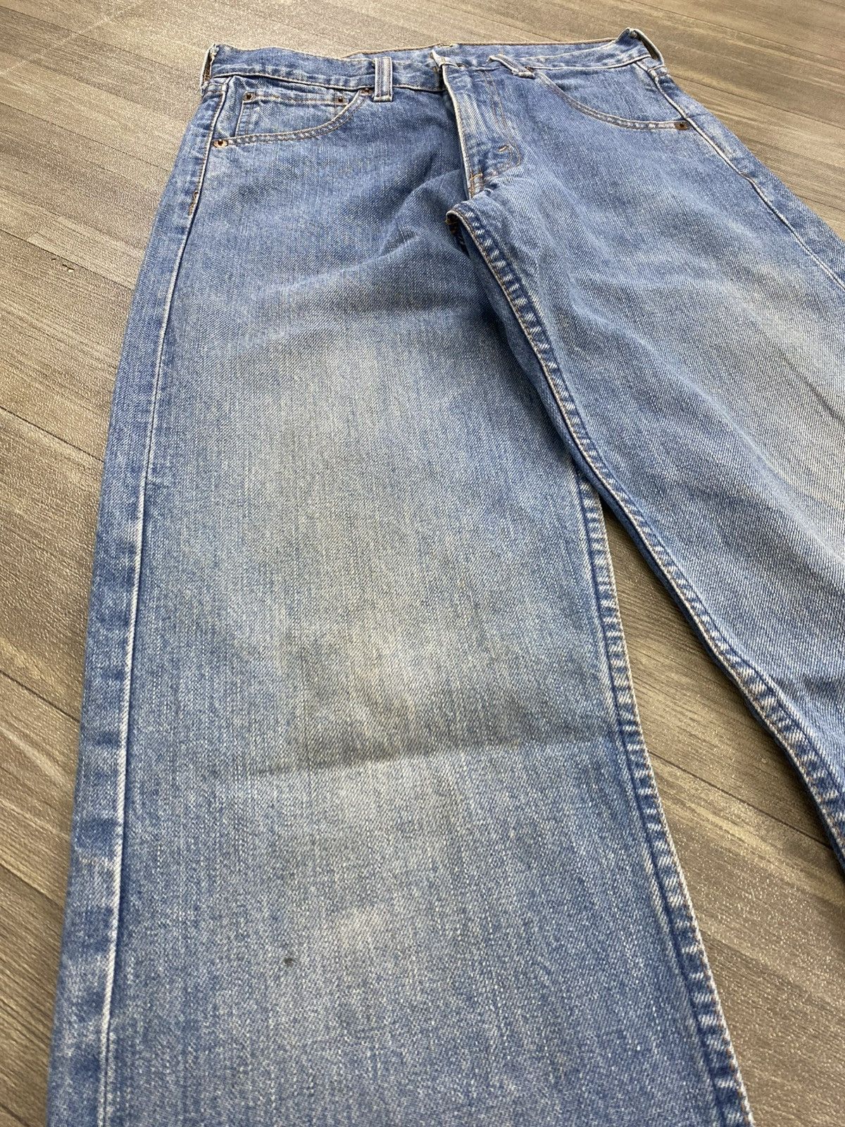 Levi's Vintage Clothing Vintage Levis 503 28x36 Selvedge Straight Fit Blue Jeans Size US 28 / EU 44 - 4 Thumbnail