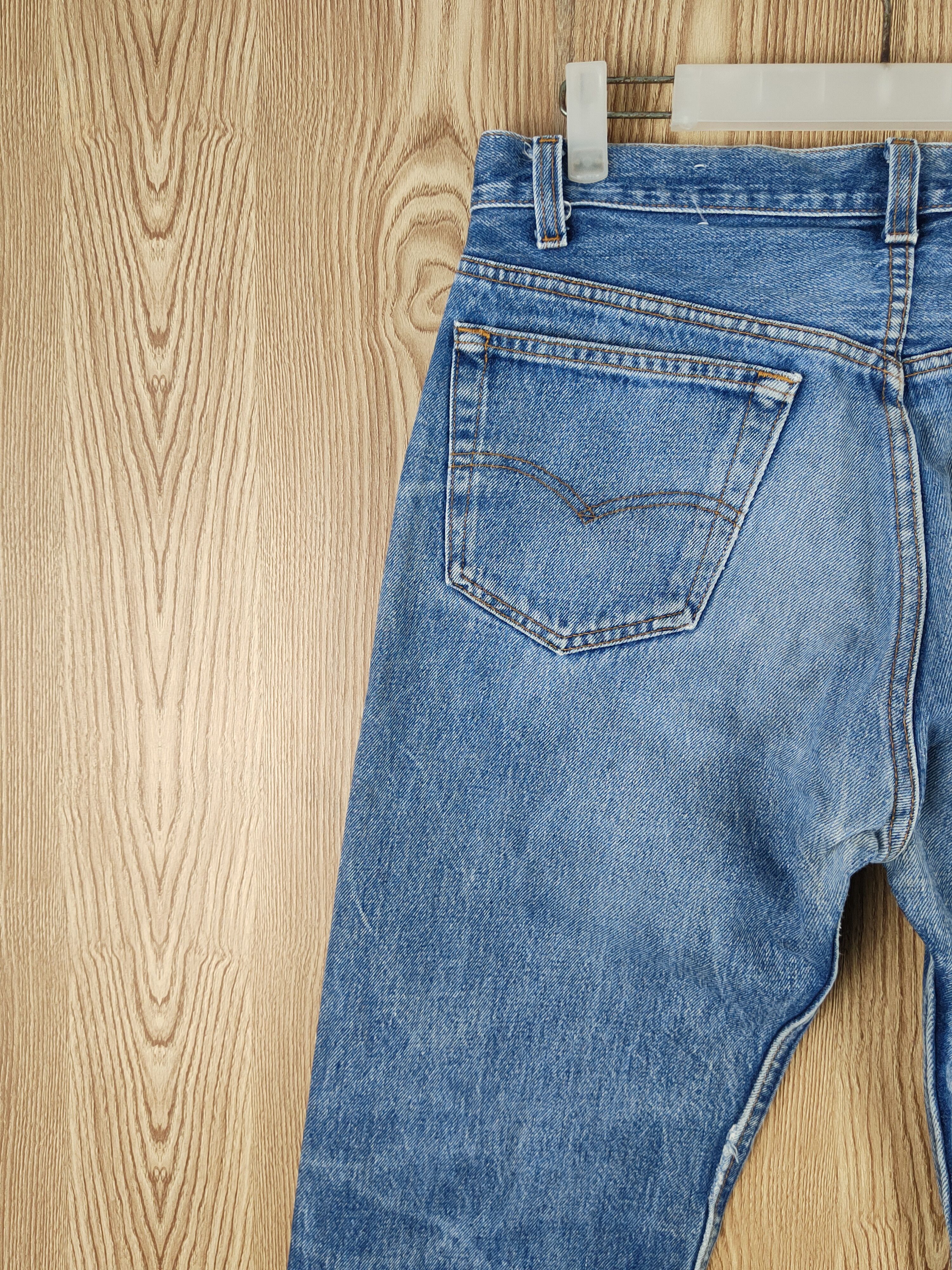 Levi's 80' vintage 501 Levi's Blue Distressed Ripped Jeans #S2743 Size US 33 - 9 Thumbnail