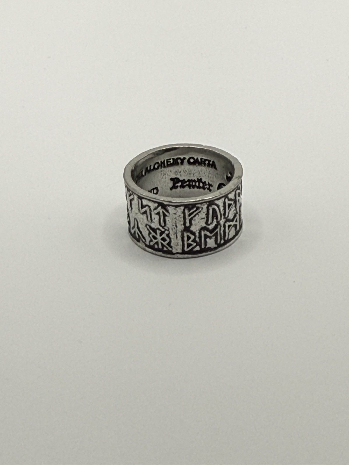Seditionaries Rare archive Alchemy 1997 Rune ring biker/goth chrome erd Size ONE SIZE - 2 Thumbnail