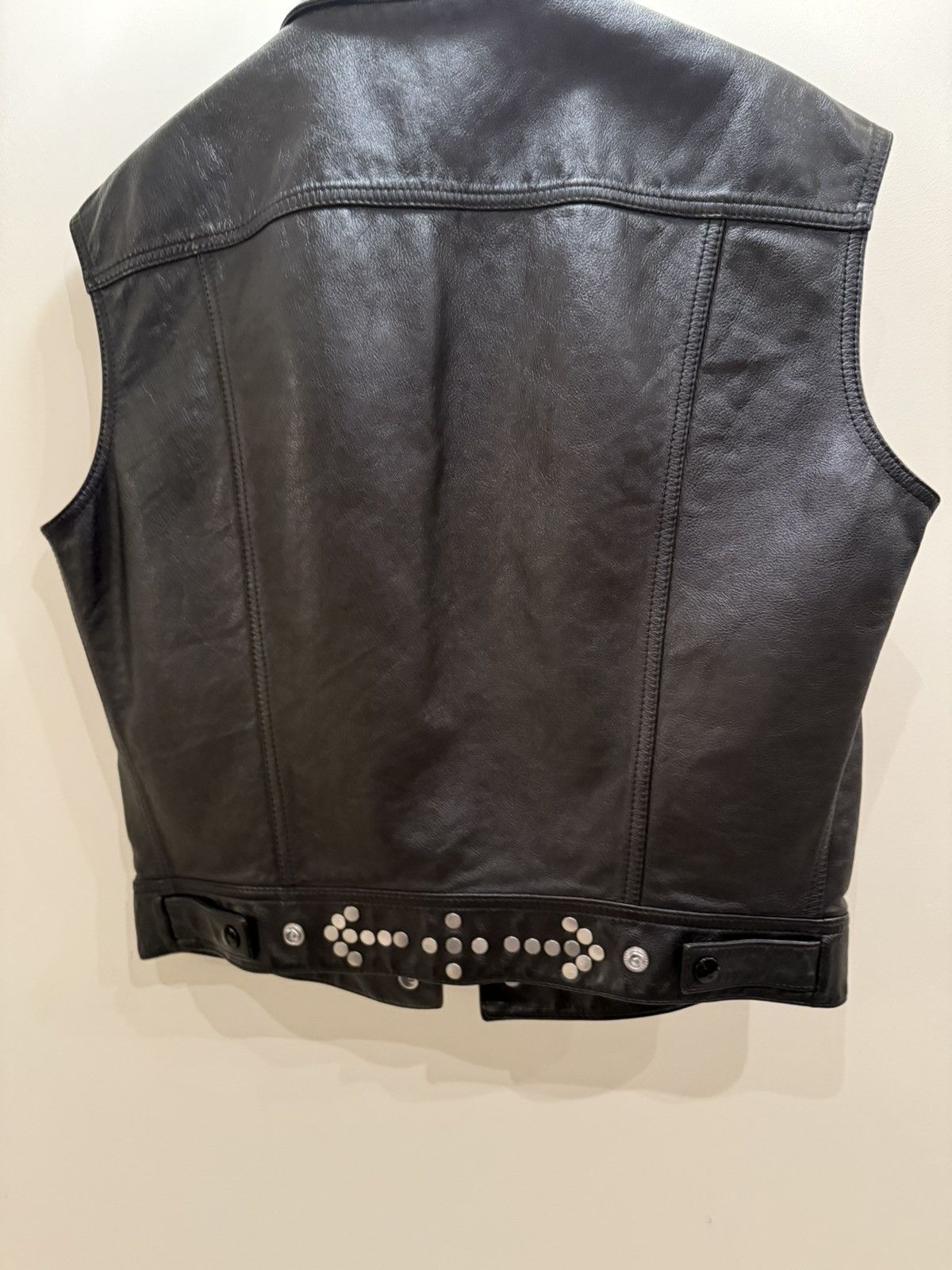 Celine × Hedi Slimane Celine Hedi Slimane 2021 1/1 Sample Leather Vest Size US M / EU 48-50 / 2 - 6 Thumbnail