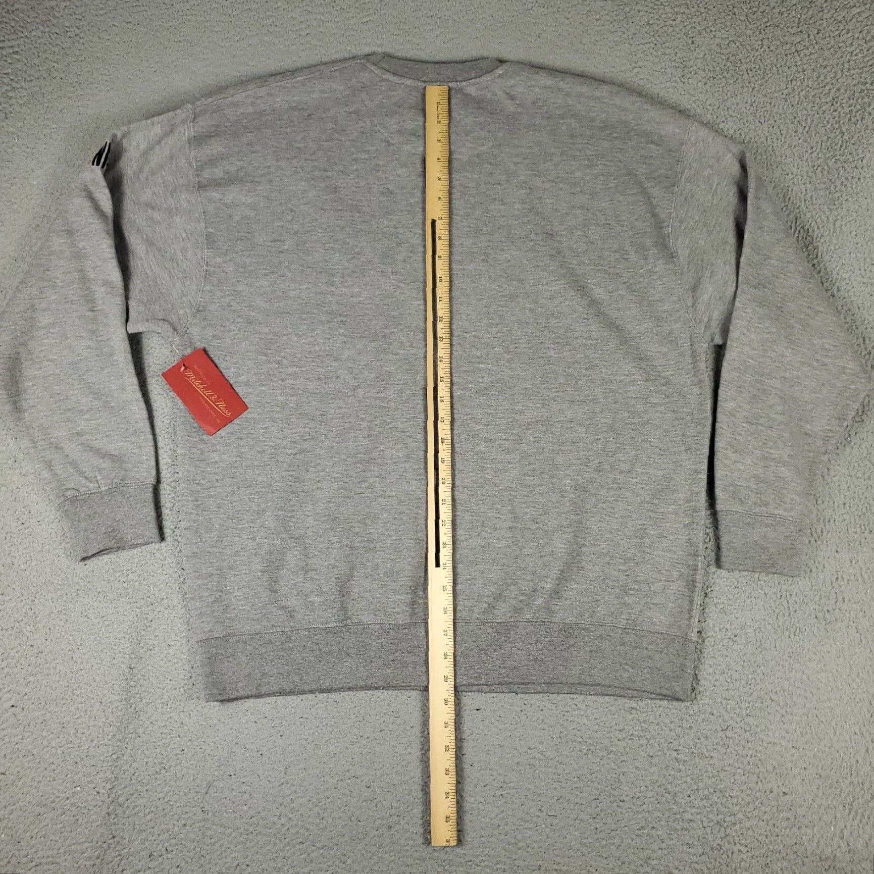 Mitchell & Ness VINTAGE Mitchell & Ness Sweater Pullover Mens Size 2XL Gray Cotton Fleece Casual Size US XXL / EU 58 / 5 - 4 Thumbnail