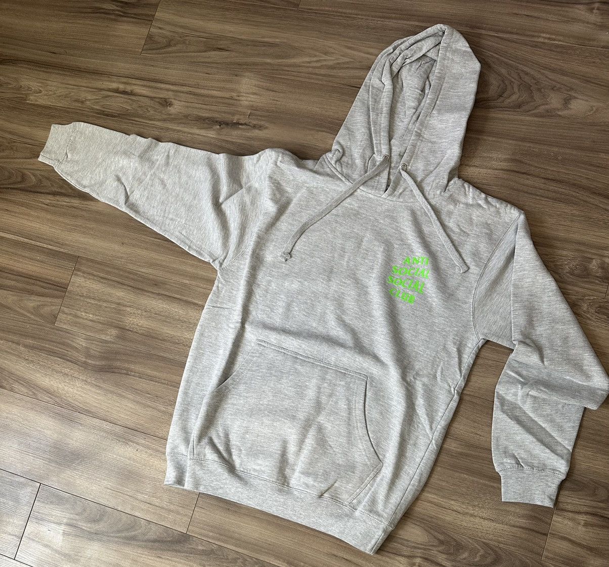 image of Anti Social Social Club “Heather Grey Electric” Hoodie Sizem, Men's (Size Medium)