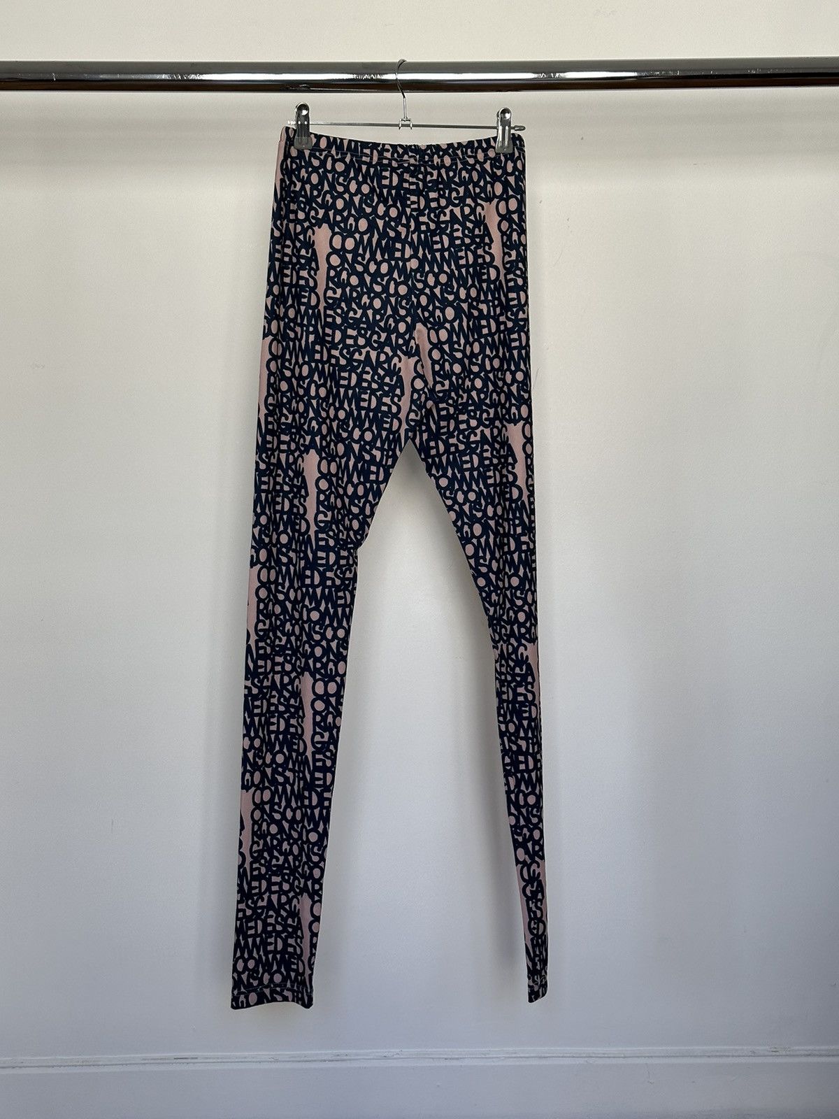 image of Comme Des Garcons Mainline Full Logo Leggins in Navy, Men's (Size 32)