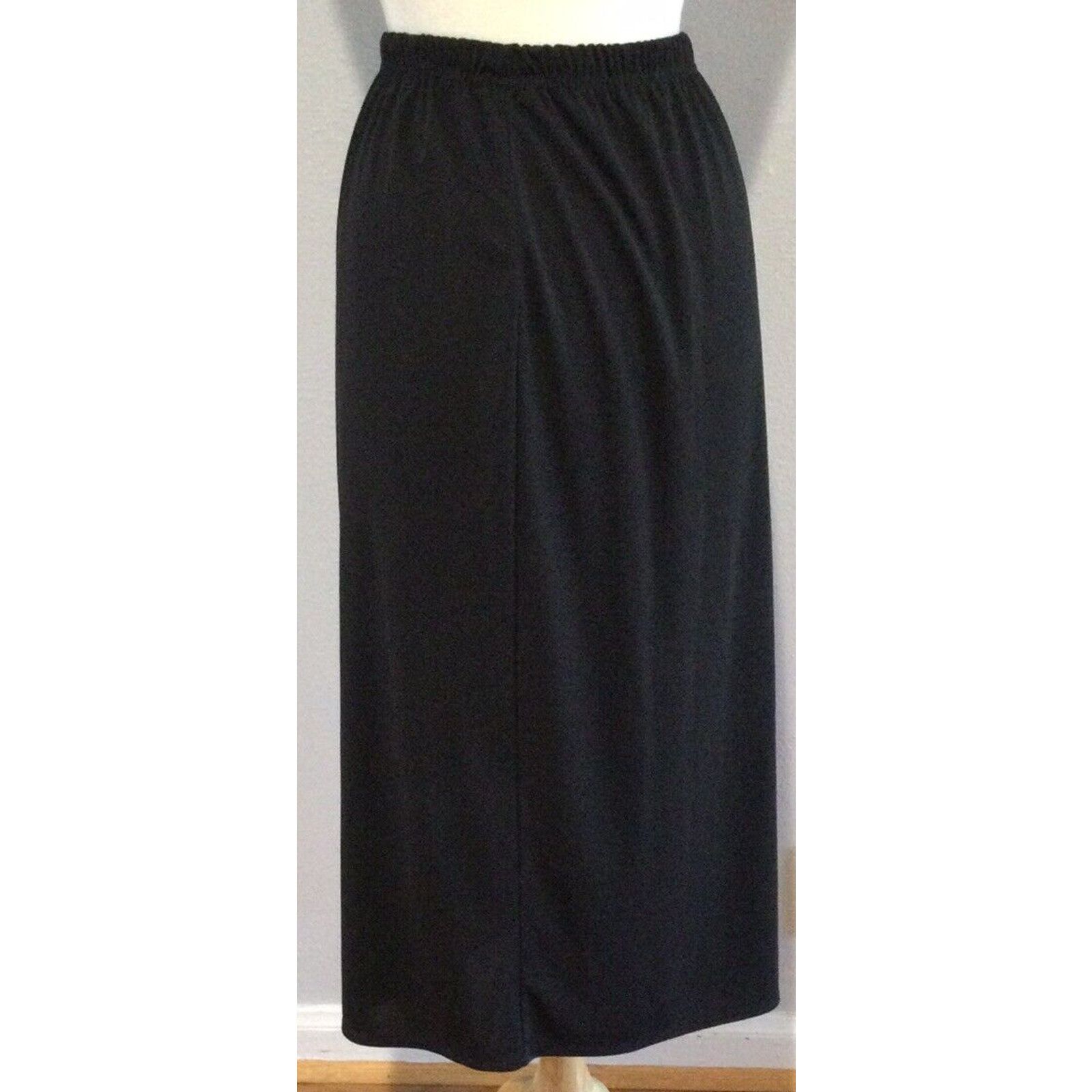 Other N Touch Elastic Waist Pleated A Line Black Skirt Sz 3X Size 38" / US 16 / IT 52 - 9 Thumbnail