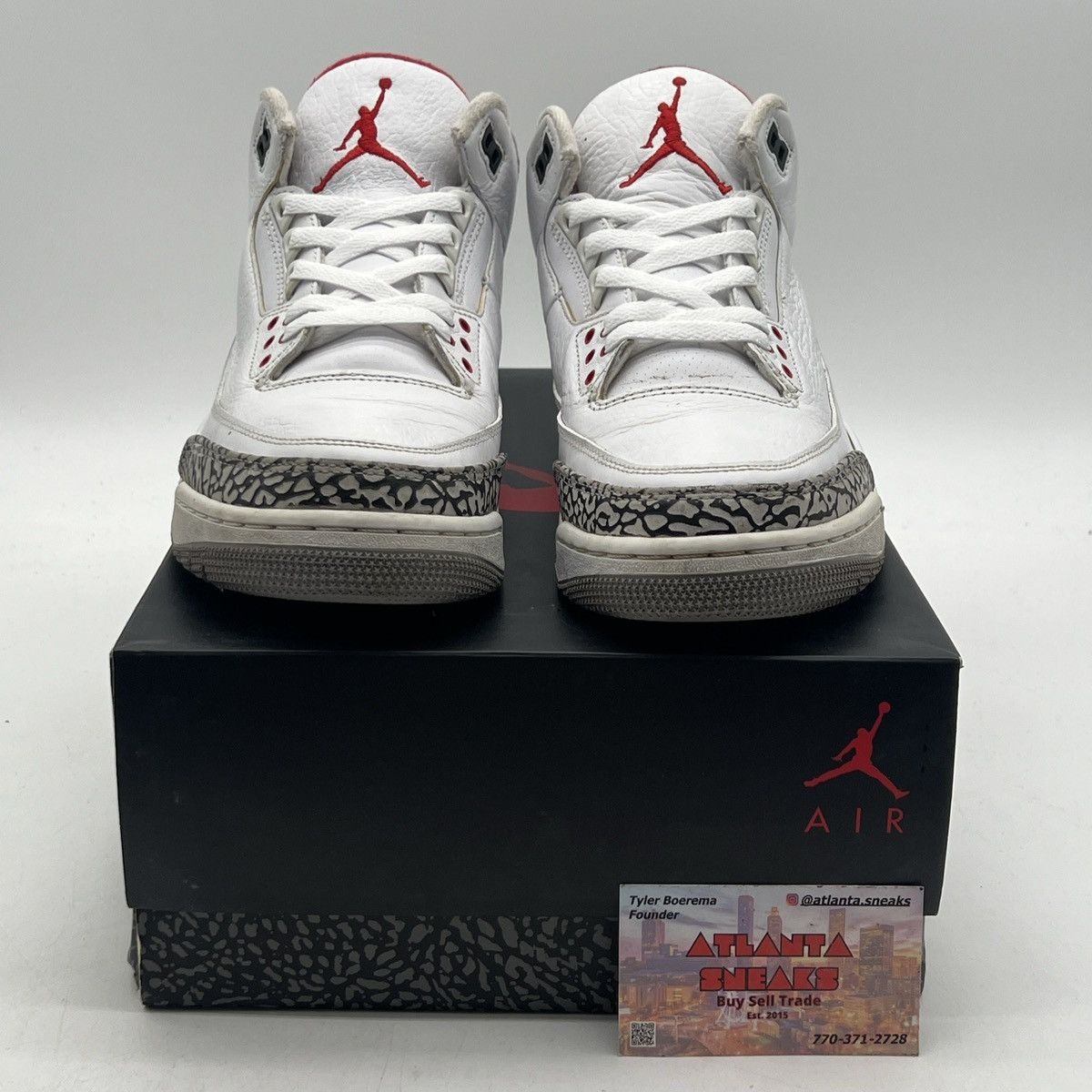 Jordan Brand Air Jordan 3 white cement Size US 9 / EU 42 - 2 Thumbnail