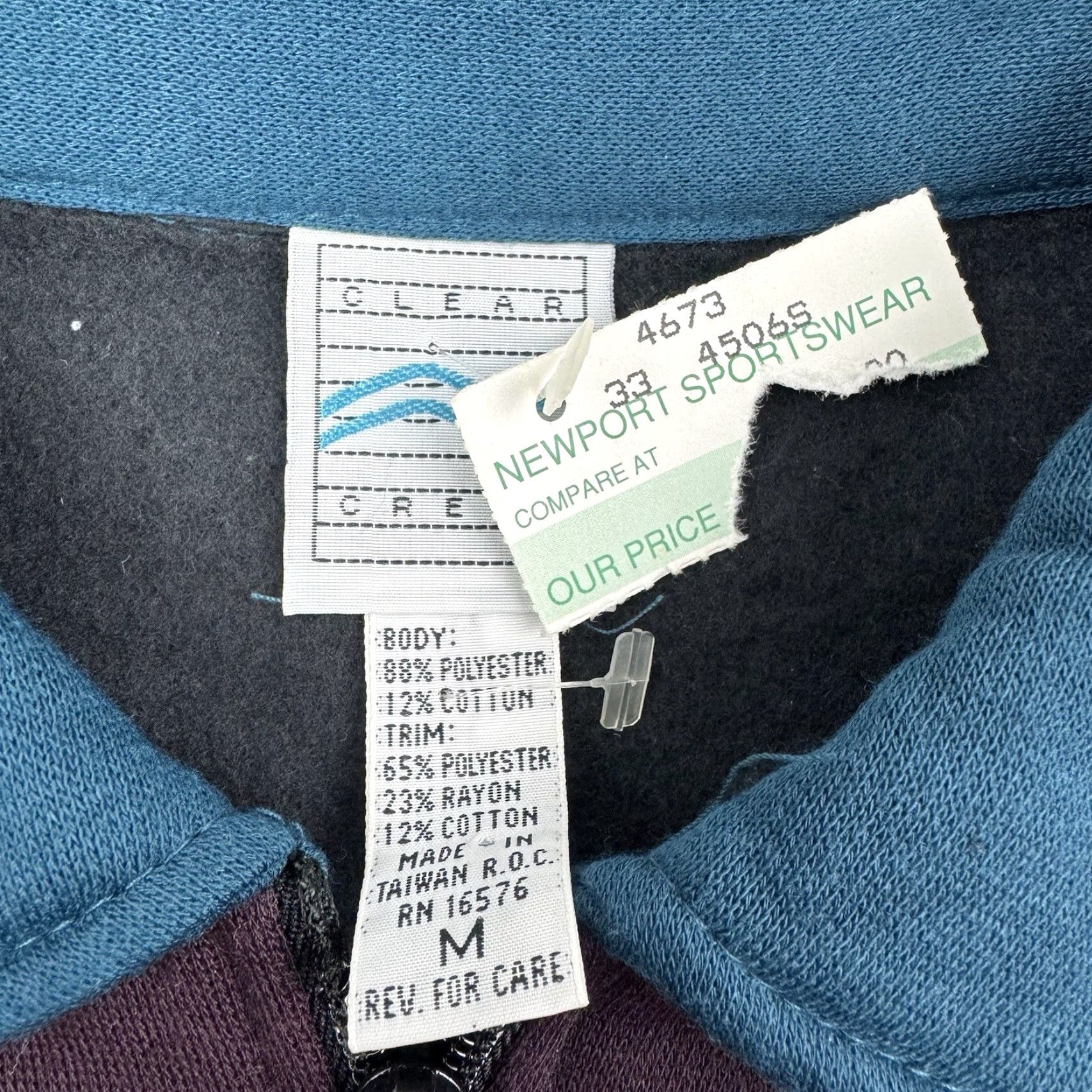 Vintage VINTAGE Clear Creek Sweatshirt Jacket Adult Medium Zip 80s Solid Men Size US M / EU 48-50 / 2 - 3 Thumbnail