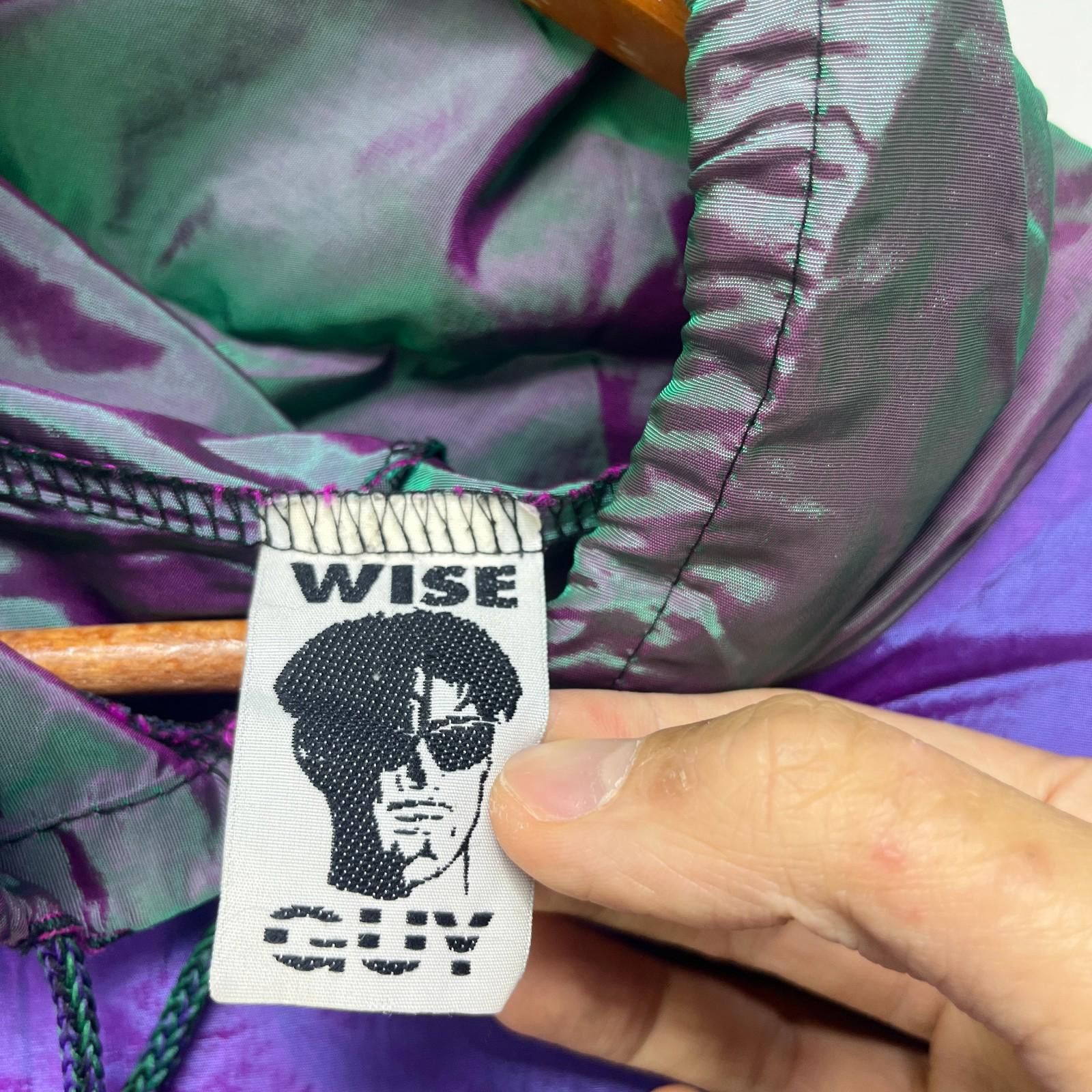 Wish Me Luck Vintage 90s Wise Guy Surf Style Anorak Jacket One Size Size US L / EU 52-54 / 3 - 5 Thumbnail