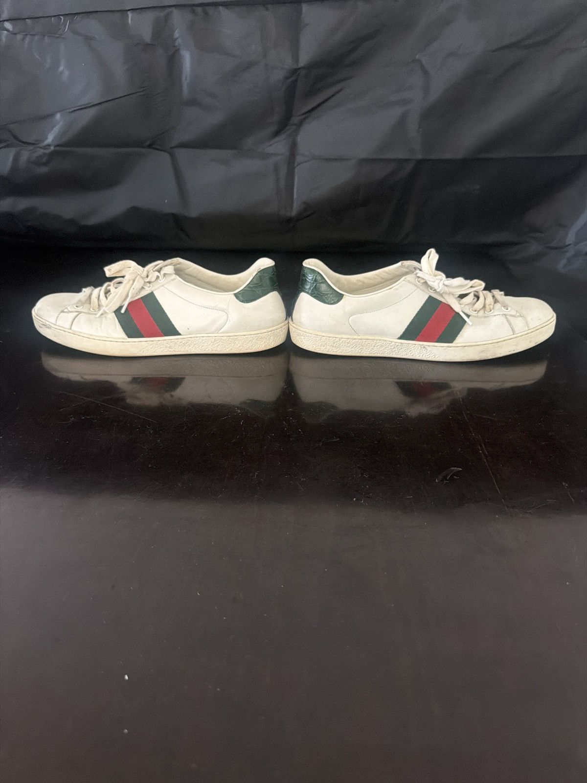 Gucci Gucci Ace White Size US 11 / EU 44 - 1 Thumbnail