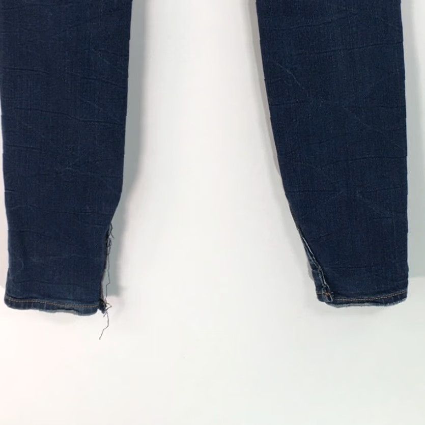 Aeropostale Aeropostale Jeans Womens 2 Reg Blue Skinny Distressed Pockets Whiskered Low Rise Stretch Size 26" / US 2 / IT 38 - 3 Thumbnail