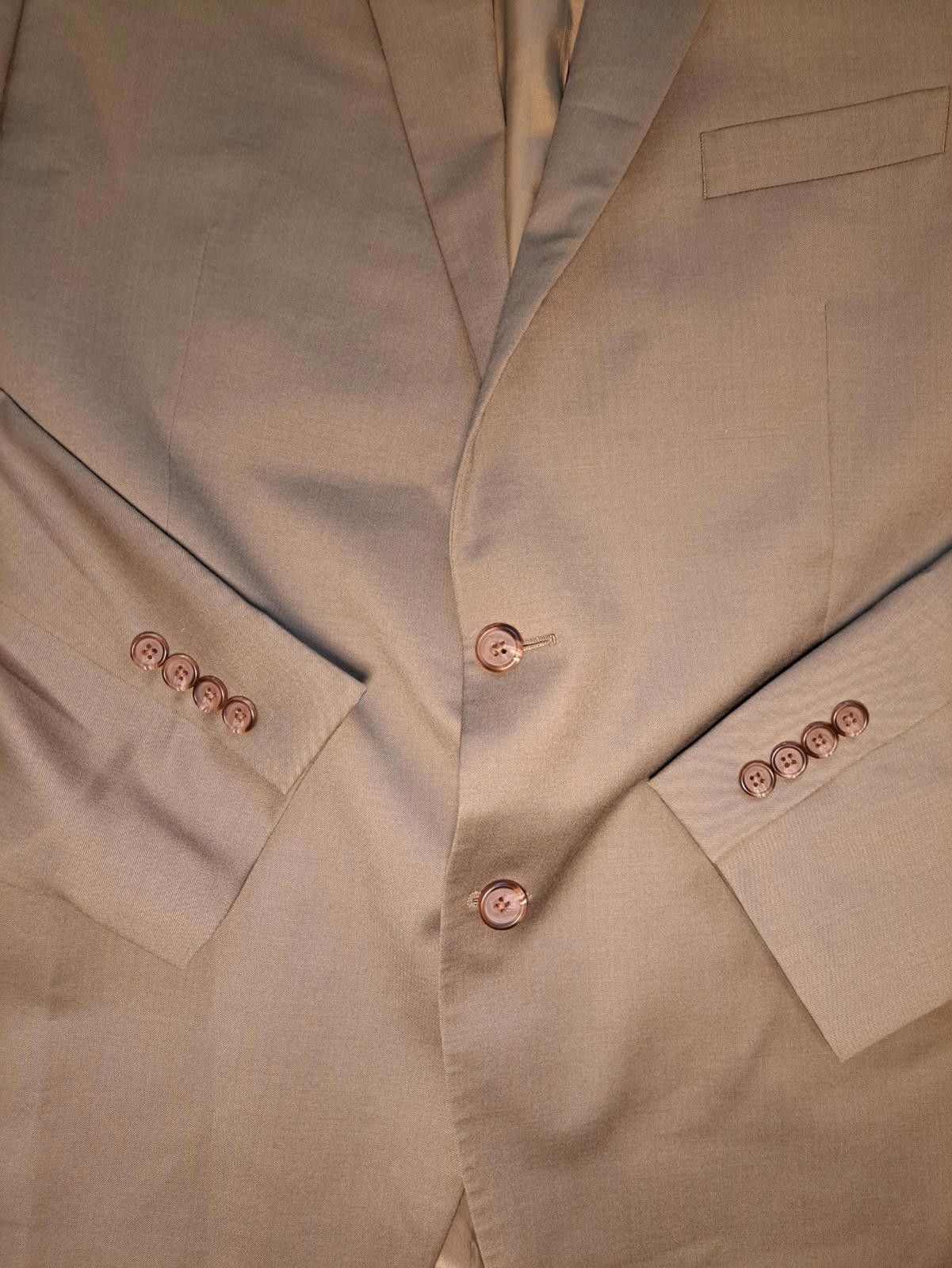 Polo Ralph Lauren Ralph Lauren Sport Coat Mens 44L Tan Wool Single Vented Size 44L - 4 Thumbnail