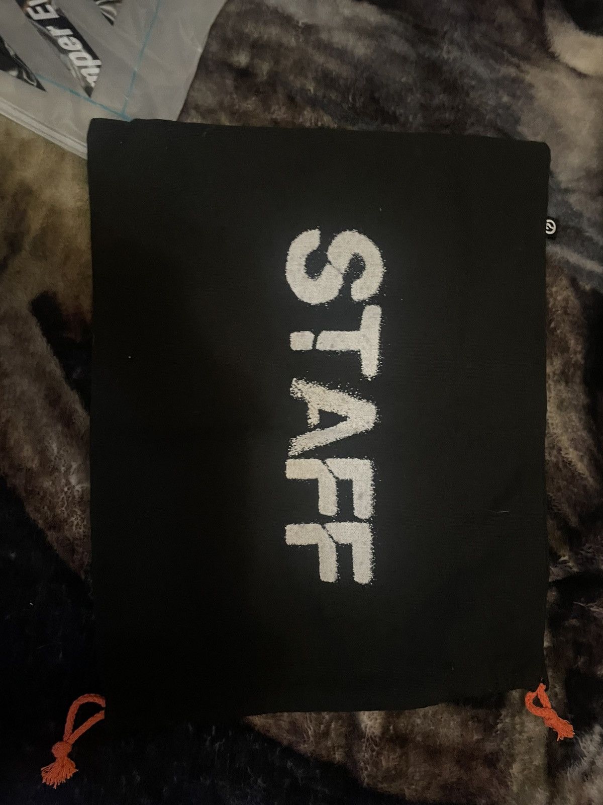 STAFF WORKFORCE STAFF WORKFORCE CANVAS DRAWSTRING BAG BLACK BRAND NEW Size ONE SIZE - 2 Thumbnail