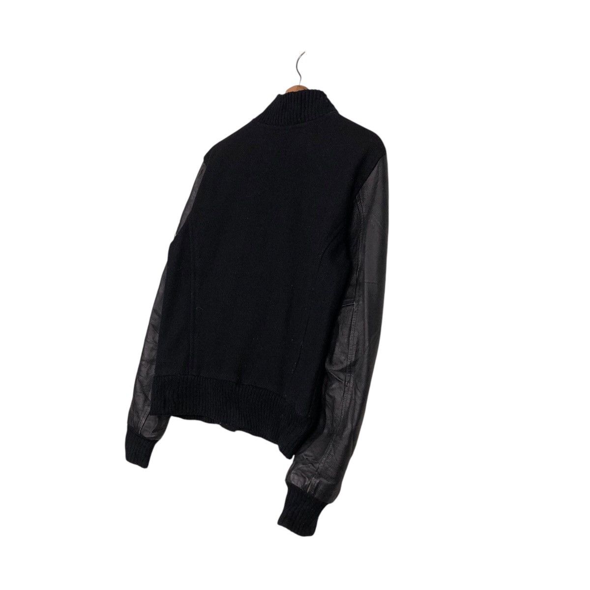 Japanese Brand 📌Iconic Black Vtg Varsity Leather Jacket American College Size US XS / EU 42 / 0 - 11 Thumbnail