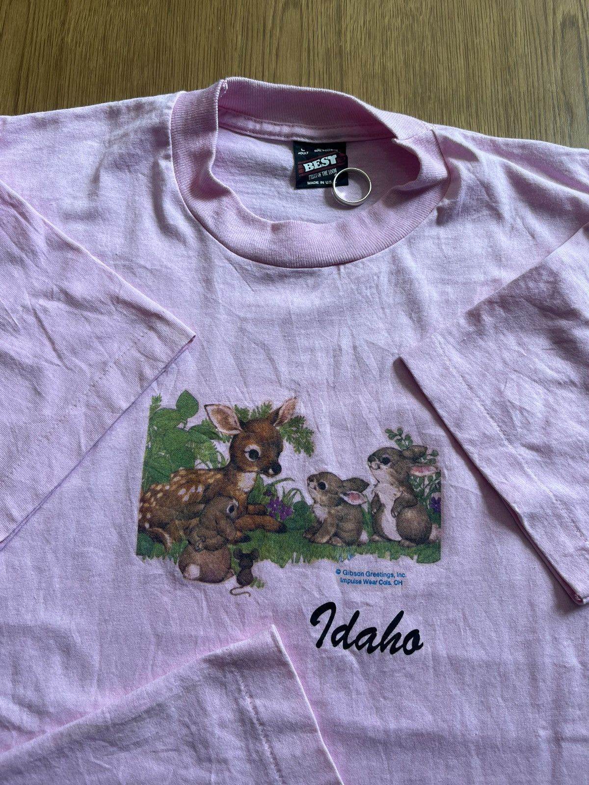 Arts & Science Vintage Animal Idaho Gibson Greetings.inc 90’s Tshirt Size US L / EU 52-54 / 3 - 7 Thumbnail