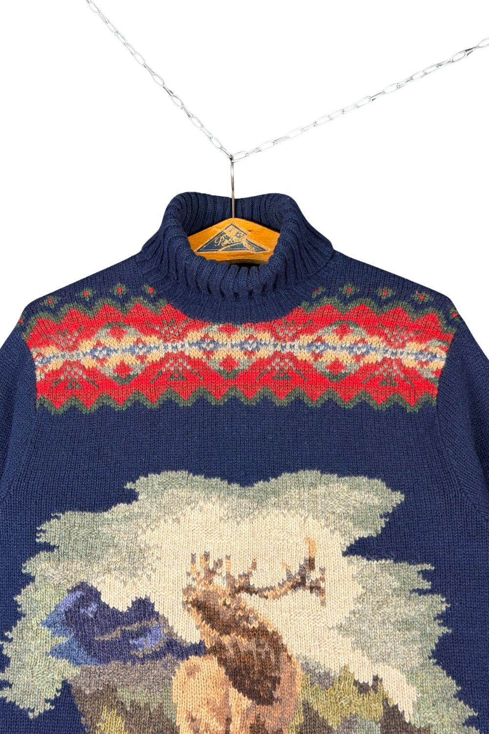 Polo Ralph Lauren Polo Ralph Lauren Hand Knit Elk Scene Sweater XL Fair Isle Size US XL / EU 56 / 4 - 3 Thumbnail