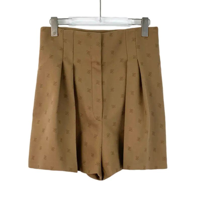 Fendi Fendi Beige Wool Women's Shorts 0089 Size 28" / US 6 / IT 42 - 1 Thumbnail