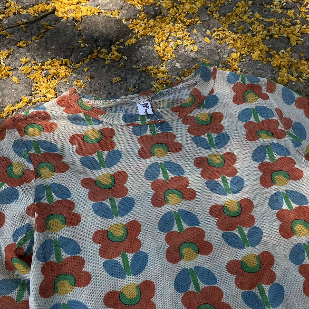 Japanese Brand Japanese Floral Sheer Top Size L / US 10 / IT 46 - 2 Thumbnail