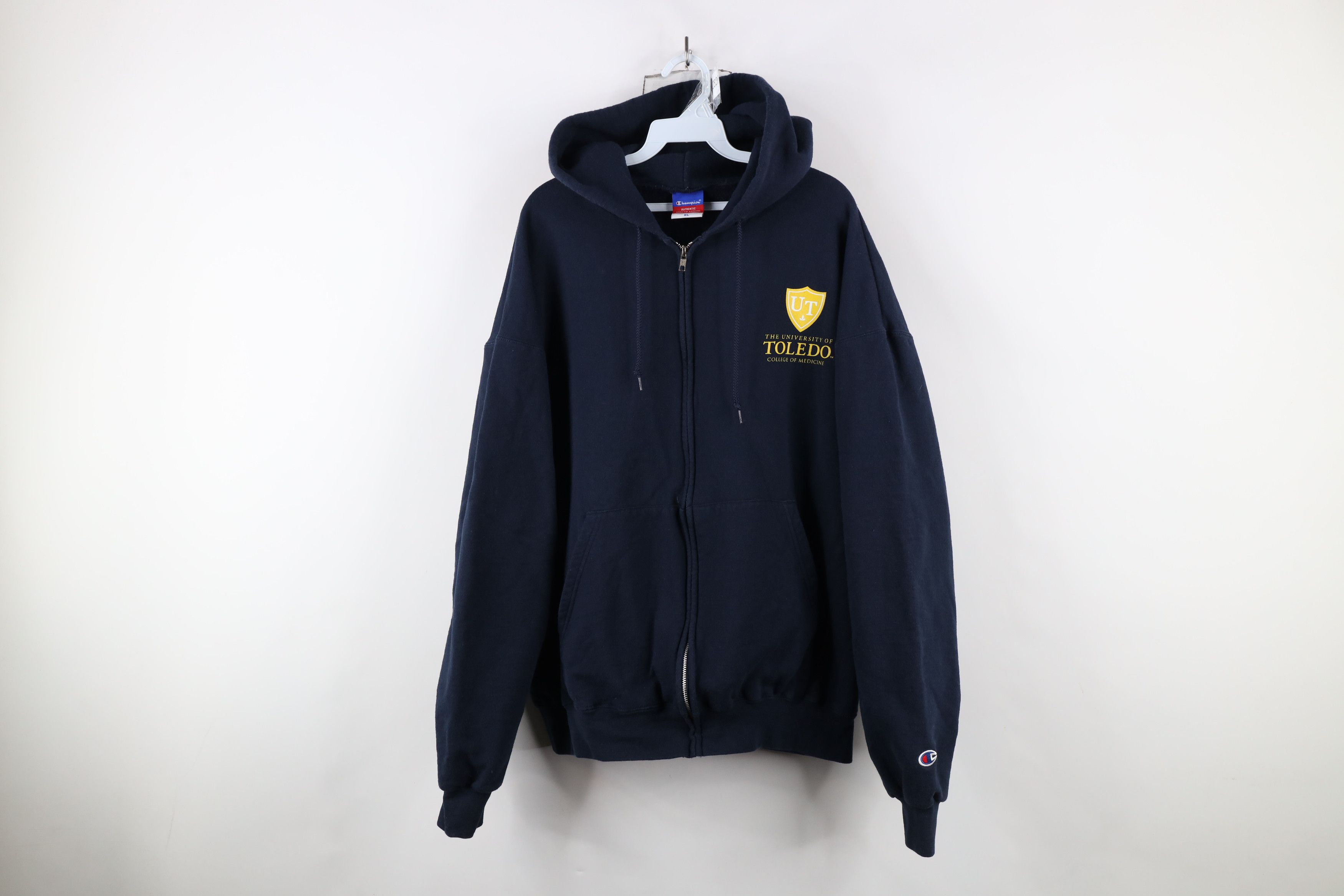 Champion × Vintage Vintage 90s Champion University of Toledo Medicine Hoodie Size US XL / EU 56 / 4 - 1 Thumbnail