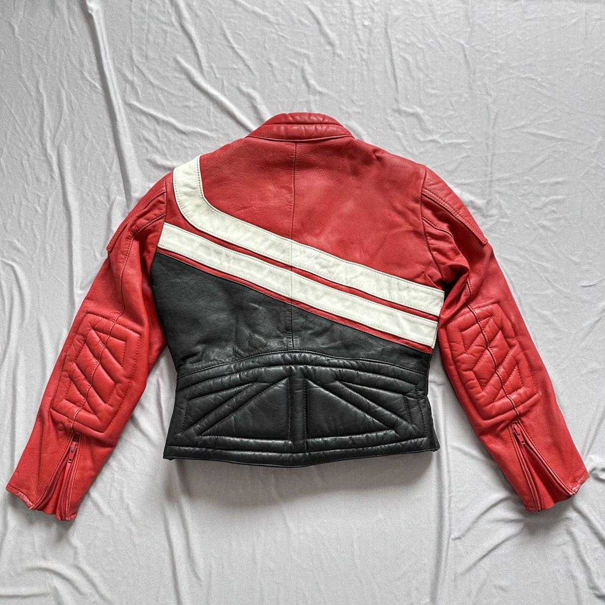 Vintage Vintage IXS Leather Motorcycle Jacket - Rare Model Size M / US 6-8 / IT 42-44 - 4 Thumbnail