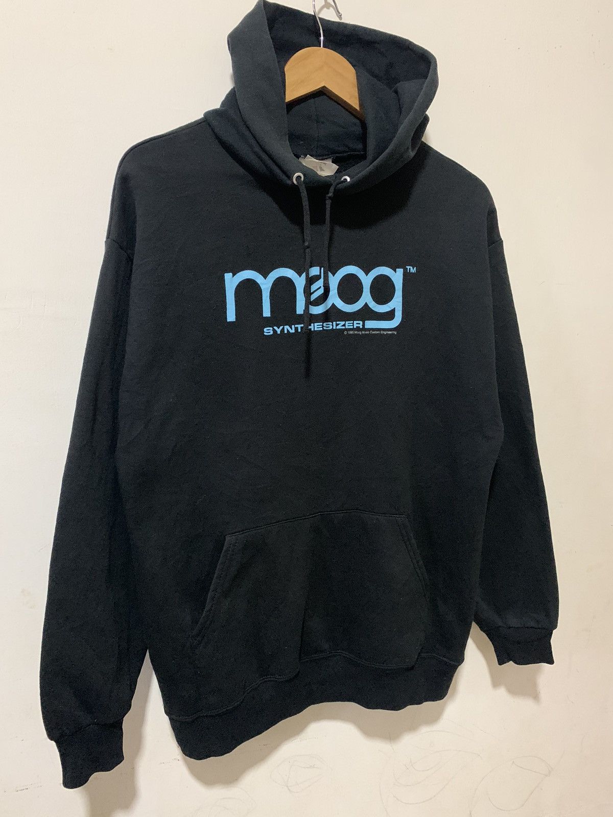 Jerzees Vintage 90s Moog Music Hoodie Pullover Size US M / EU 48-50 / 2 - 3 Thumbnail
