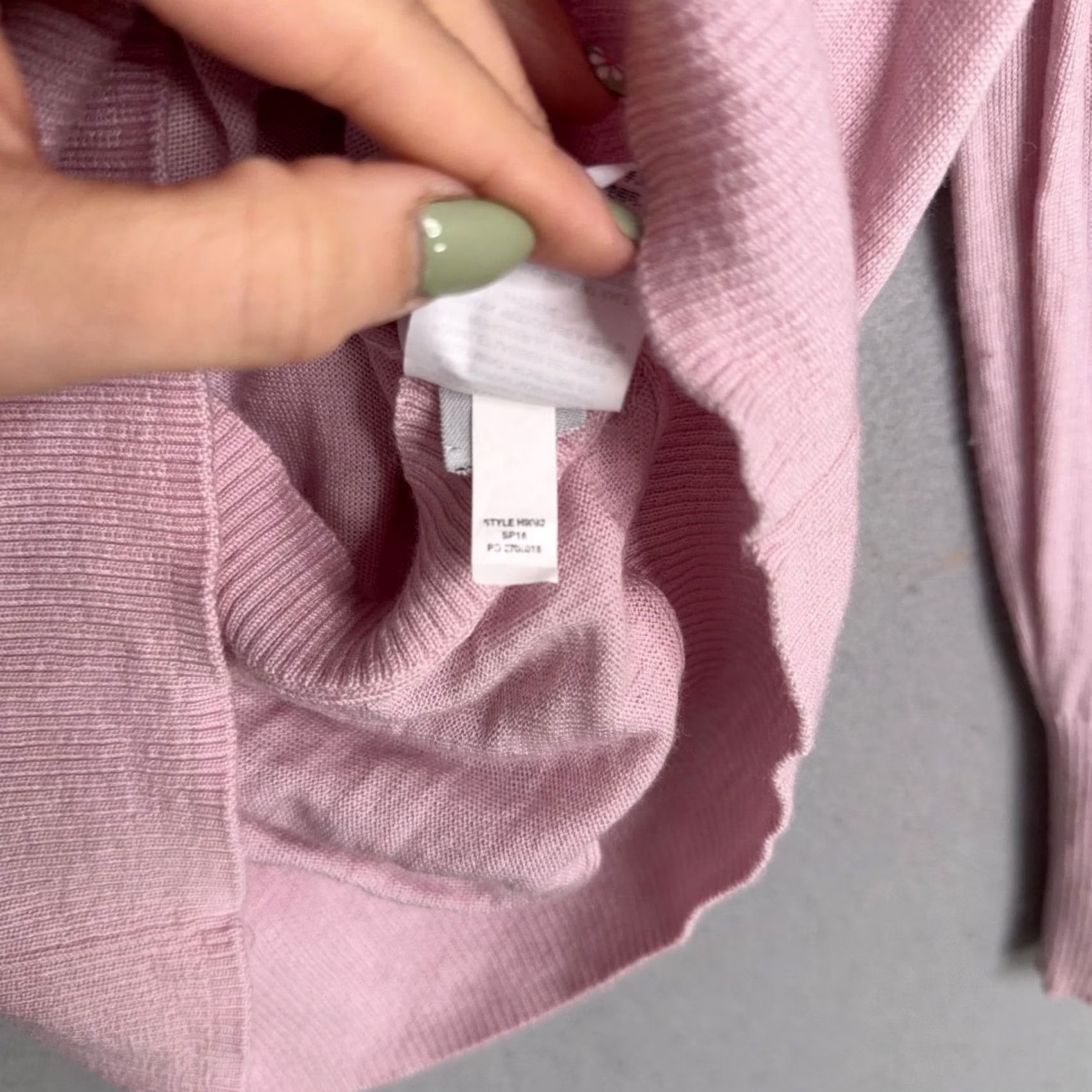 J.Crew J.CREW Sweater Wrap Womens Small Pink Merino Wool Back Bow Tie V-Neck Knit Size S / US 4 / IT 40 - 5 Thumbnail