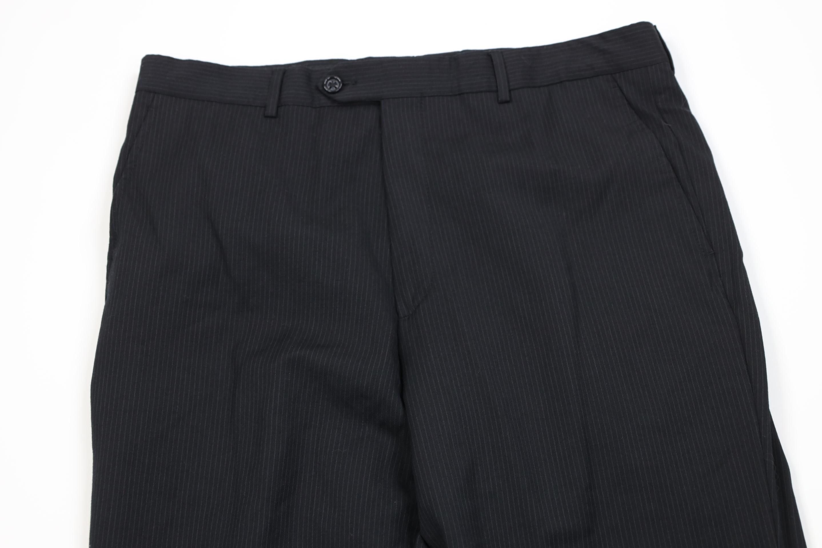 Vintage Vintage 90s Streetwear Pinstriped Wide Leg Chino Pants Size US 34 / EU 50 - 2 Thumbnail