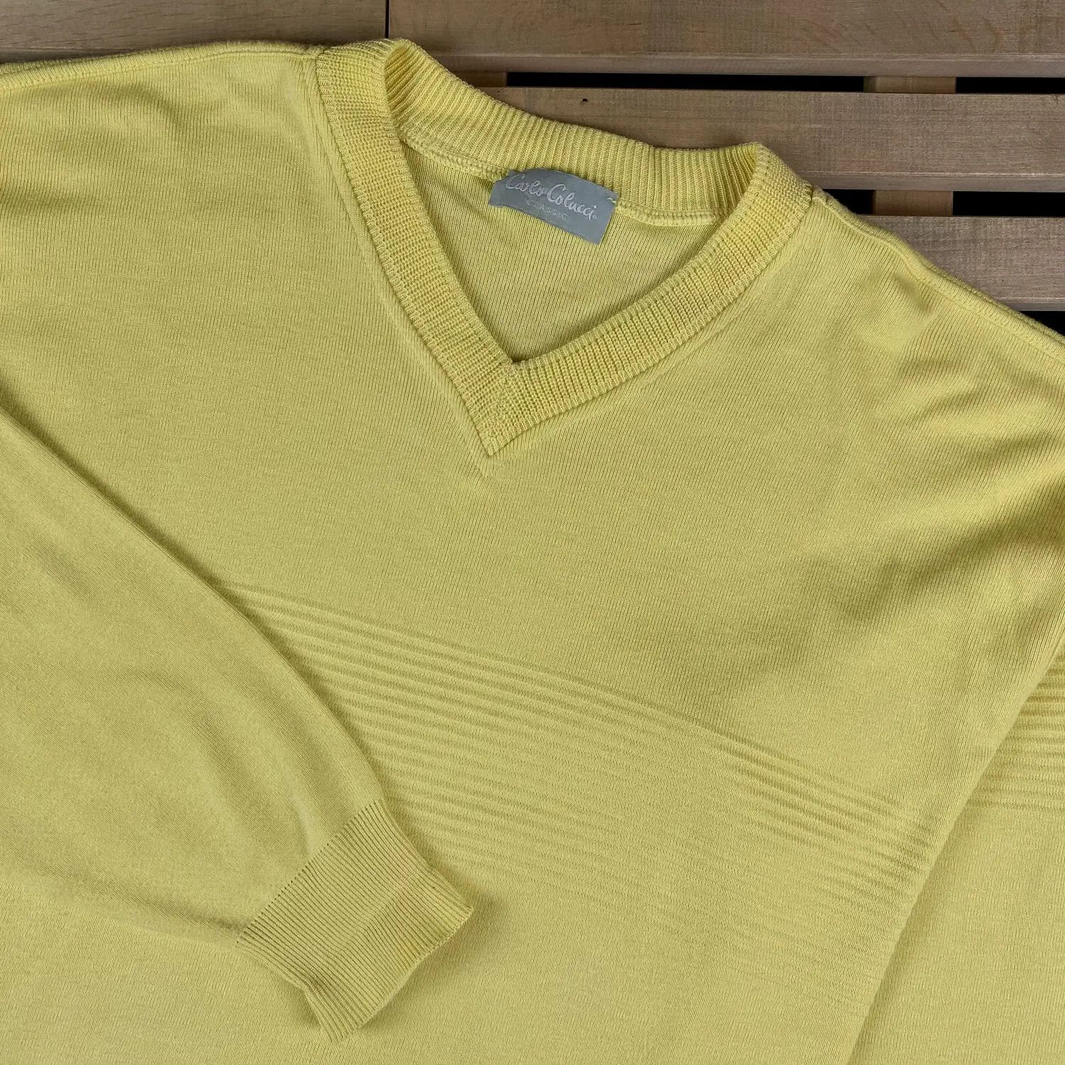 Carlo Colucci Sweater Jumper Carlo Colucci Vintage V Neck Size 56 Size US XL / EU 56 / 4 - 2 Thumbnail