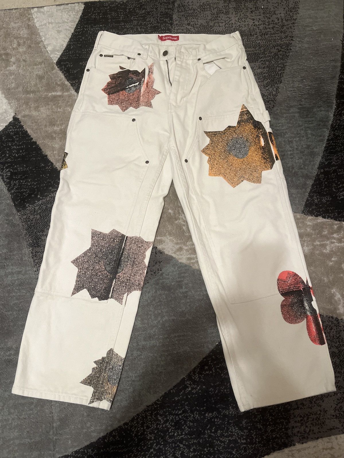 supreme x nate lowman painter pants