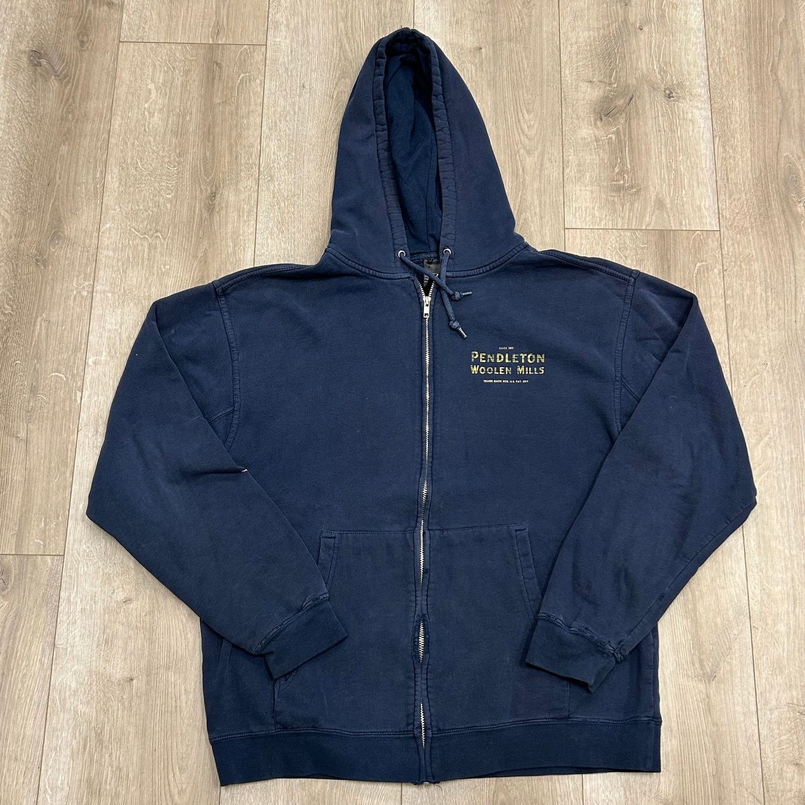 Pendleton Pendleton Woolen Mills Blue Navy Zip Up Sweater Large L B11 Size US L / EU 52-54 / 3 - 1 Thumbnail