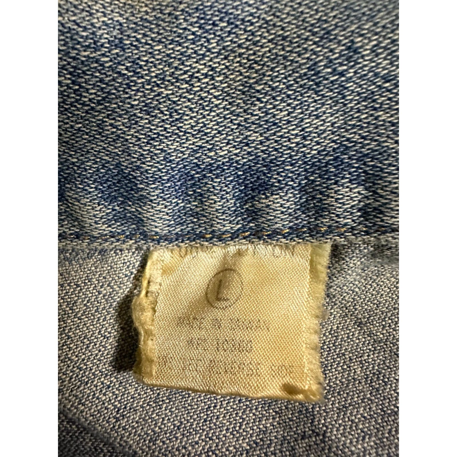 Yamaha VINTAGE Harley-Davidson Motorcycle Denim Vest Large Distressed Blue 70s Men Vest Biker Motorcycle Theme NM? Size US L / EU 52-54 / 3 - 4 Thumbnail