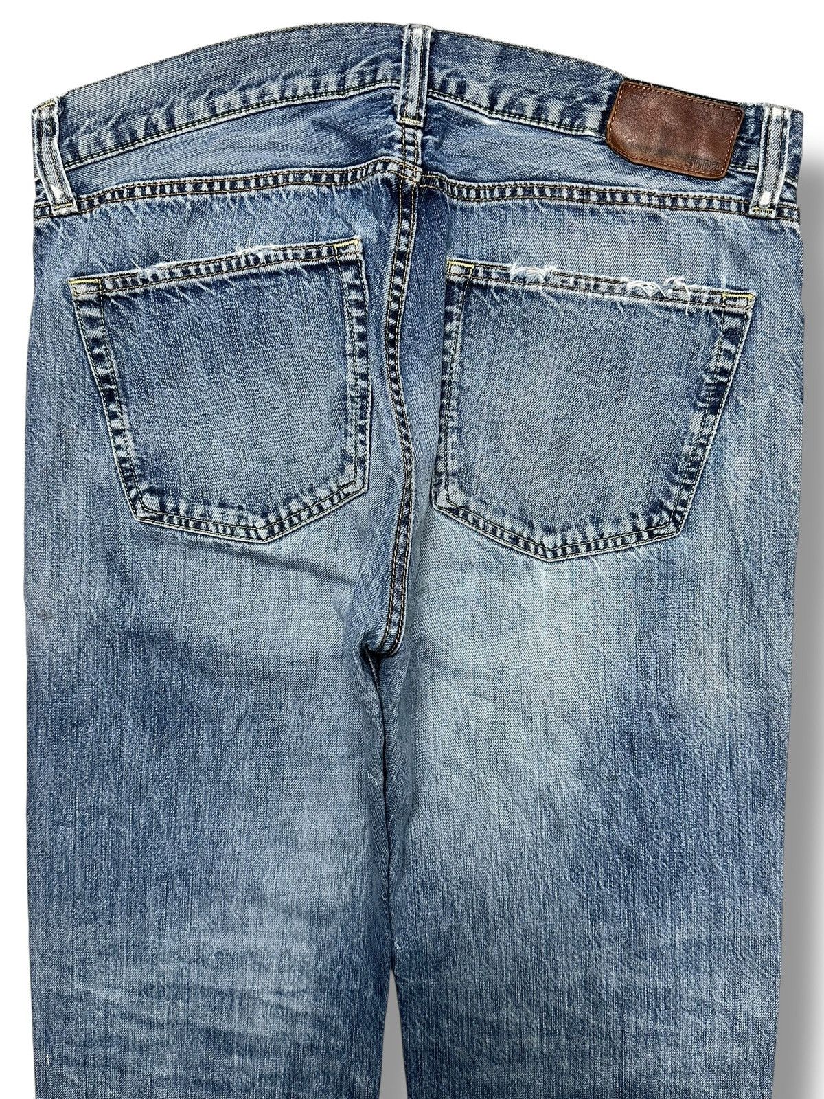 Uniqlo Vintage Uniqlo UJ Straight Leg Distressed Jeans with Faded Size US 36 / EU 52 - 4 Thumbnail